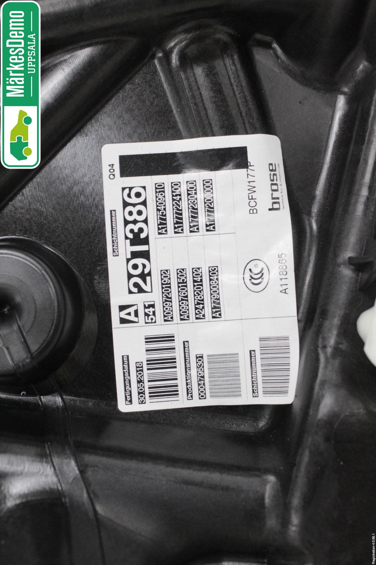 Mercedes-Benz MB A-KLASS (W177) 18- Fönsterhiss El Kompl