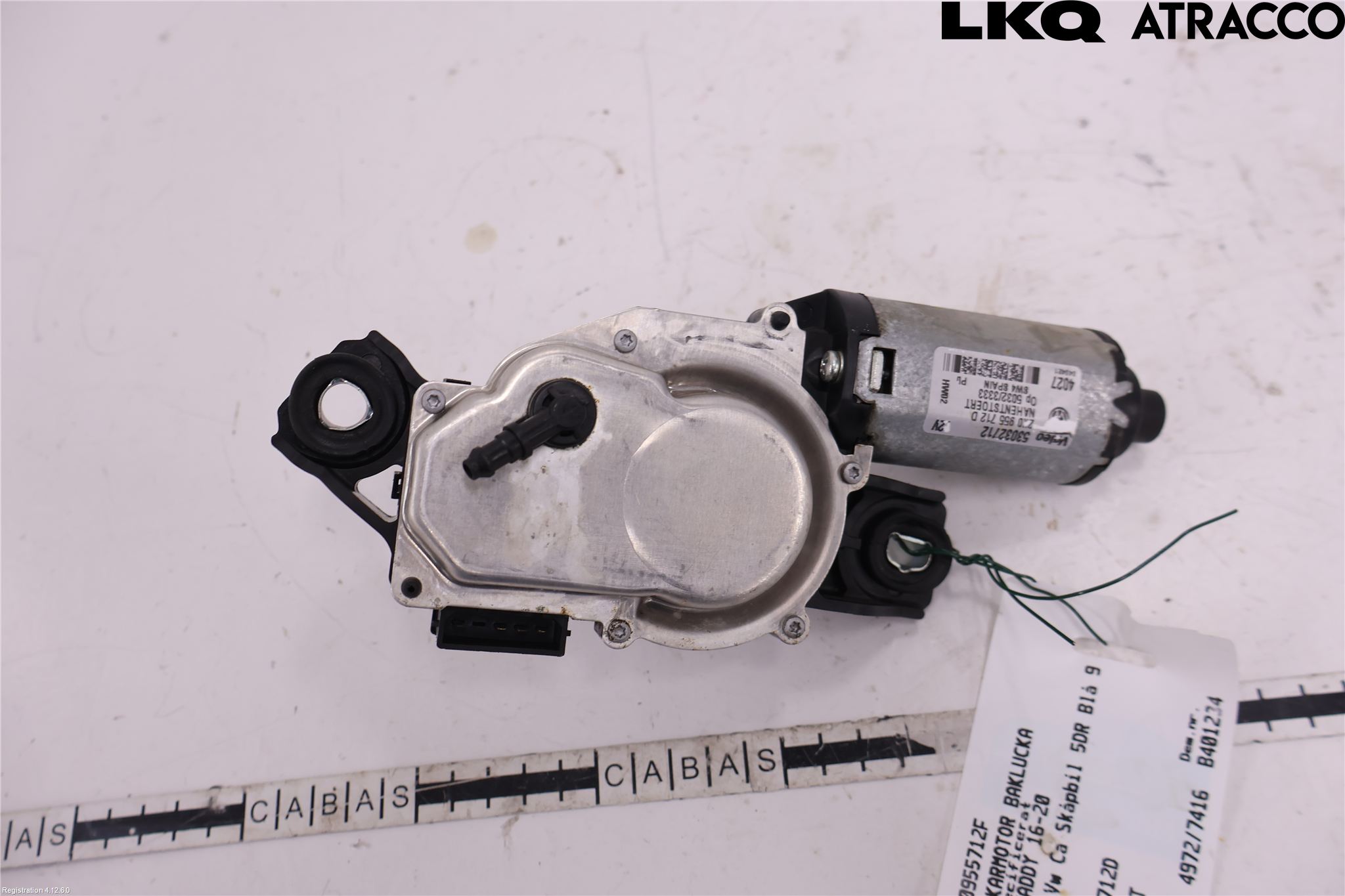 Volkswagen VW CADDY 16-20 Torkarmotor Baklucka