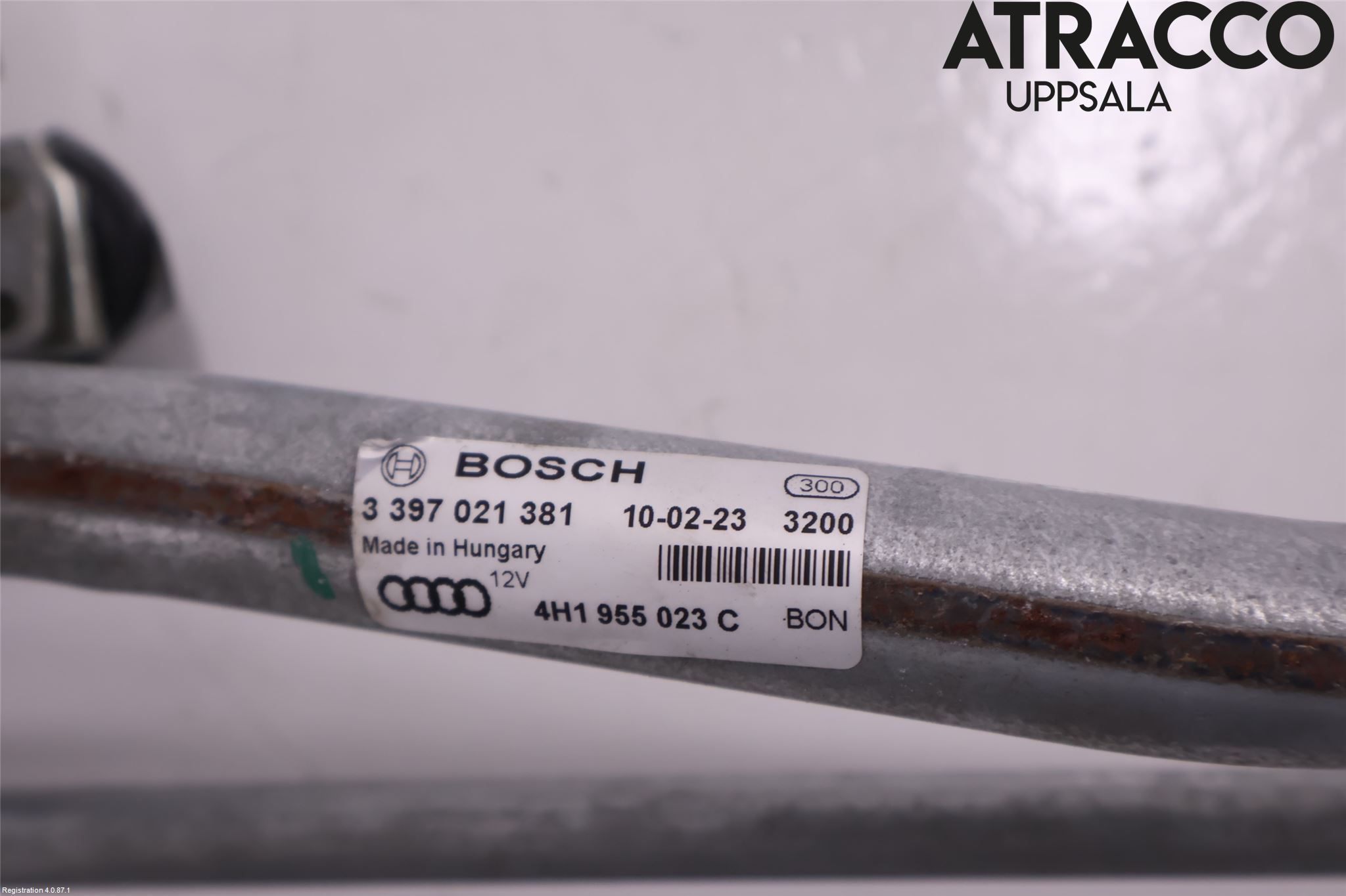Audi A8/S8 4H 10-17 Torkarmekanism Vindruta