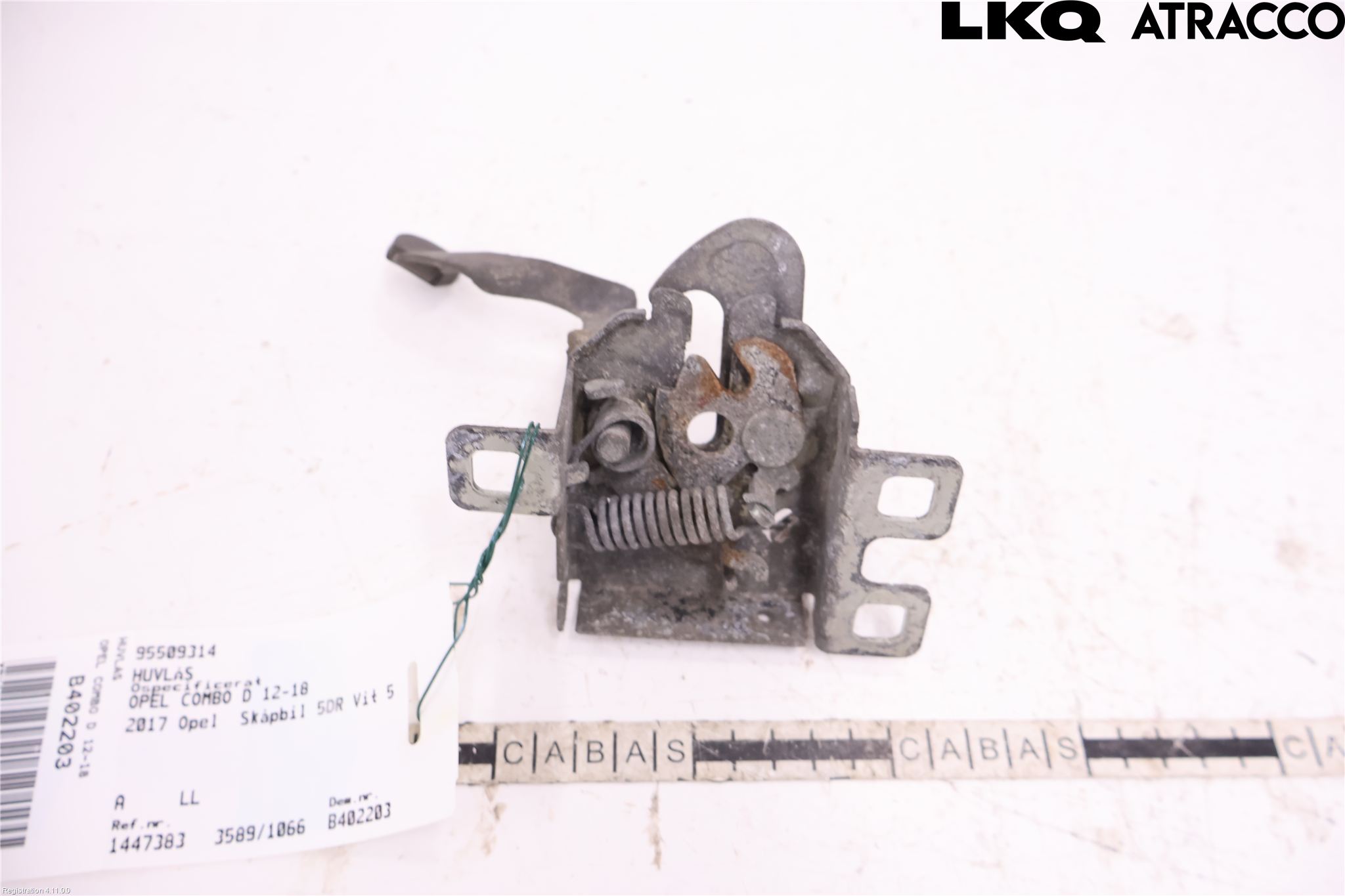 Opel COMBO D 12-18 Huvlås