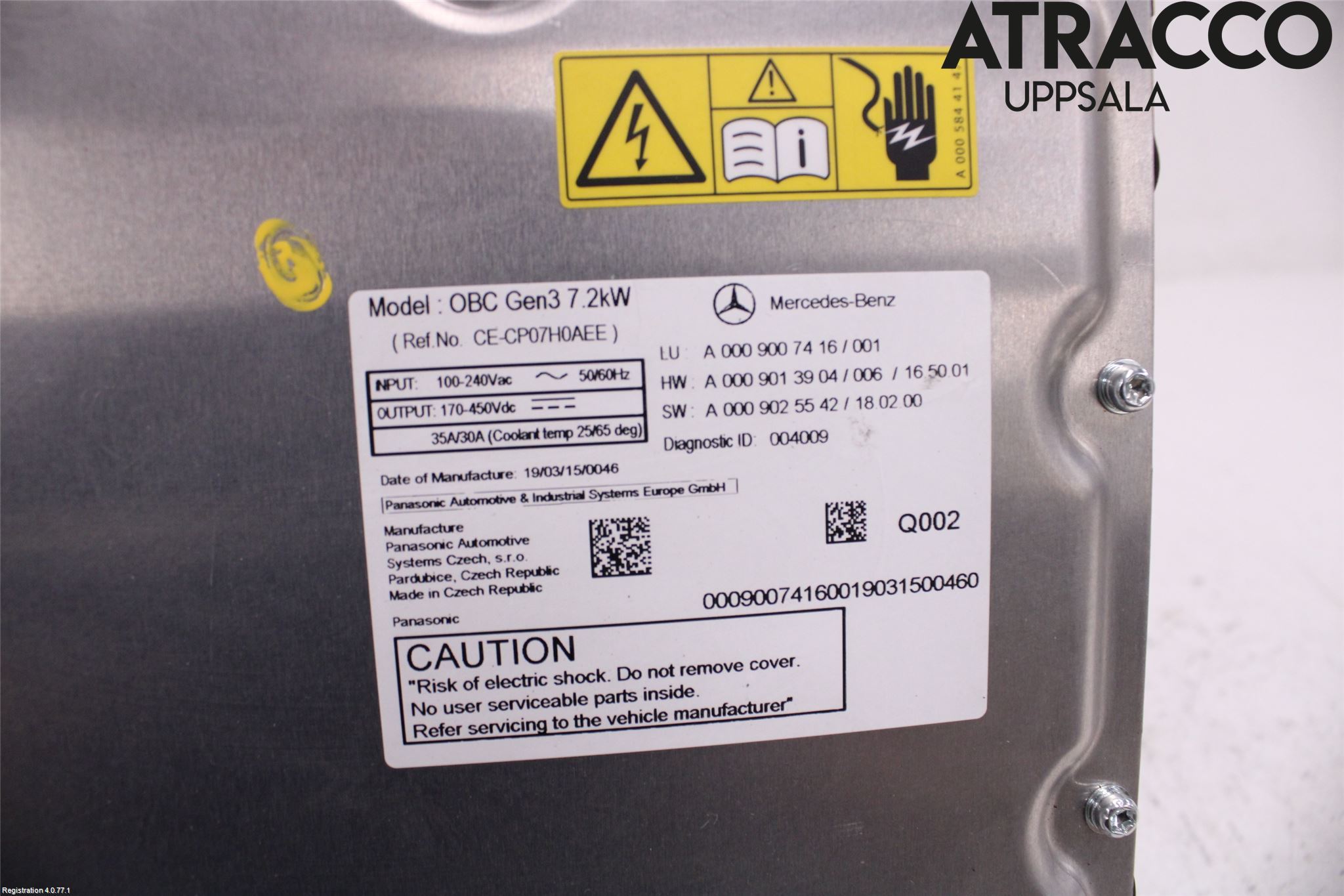 Mercedes-Benz MB E-KLASS (W213) 16-23 Batteriladdare Högspänning