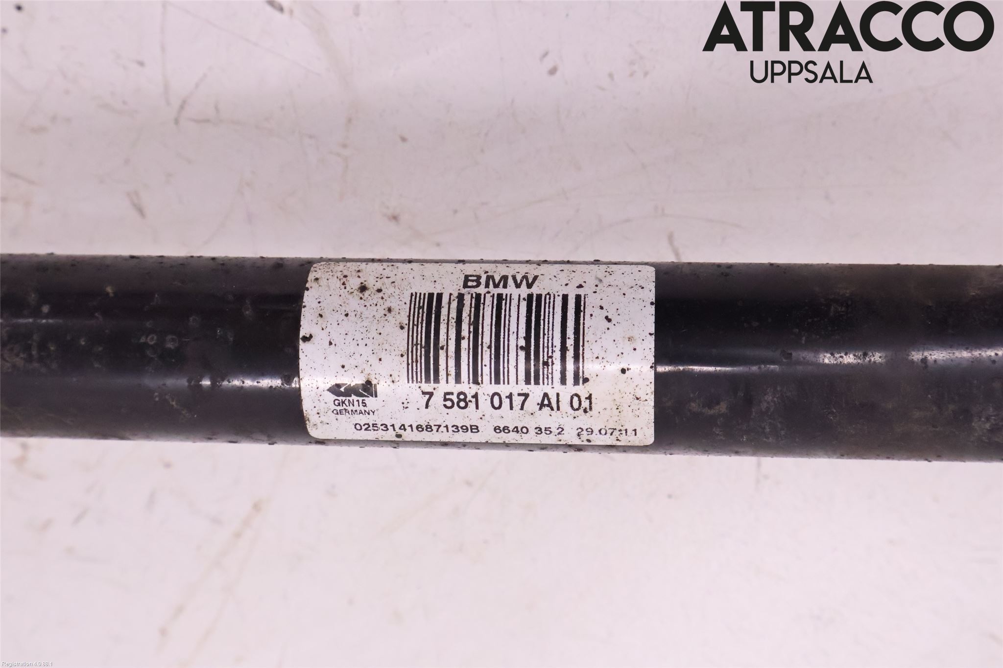 BMW 5 F10/F11/F18 09-17 Drivaxel Bak Vänster