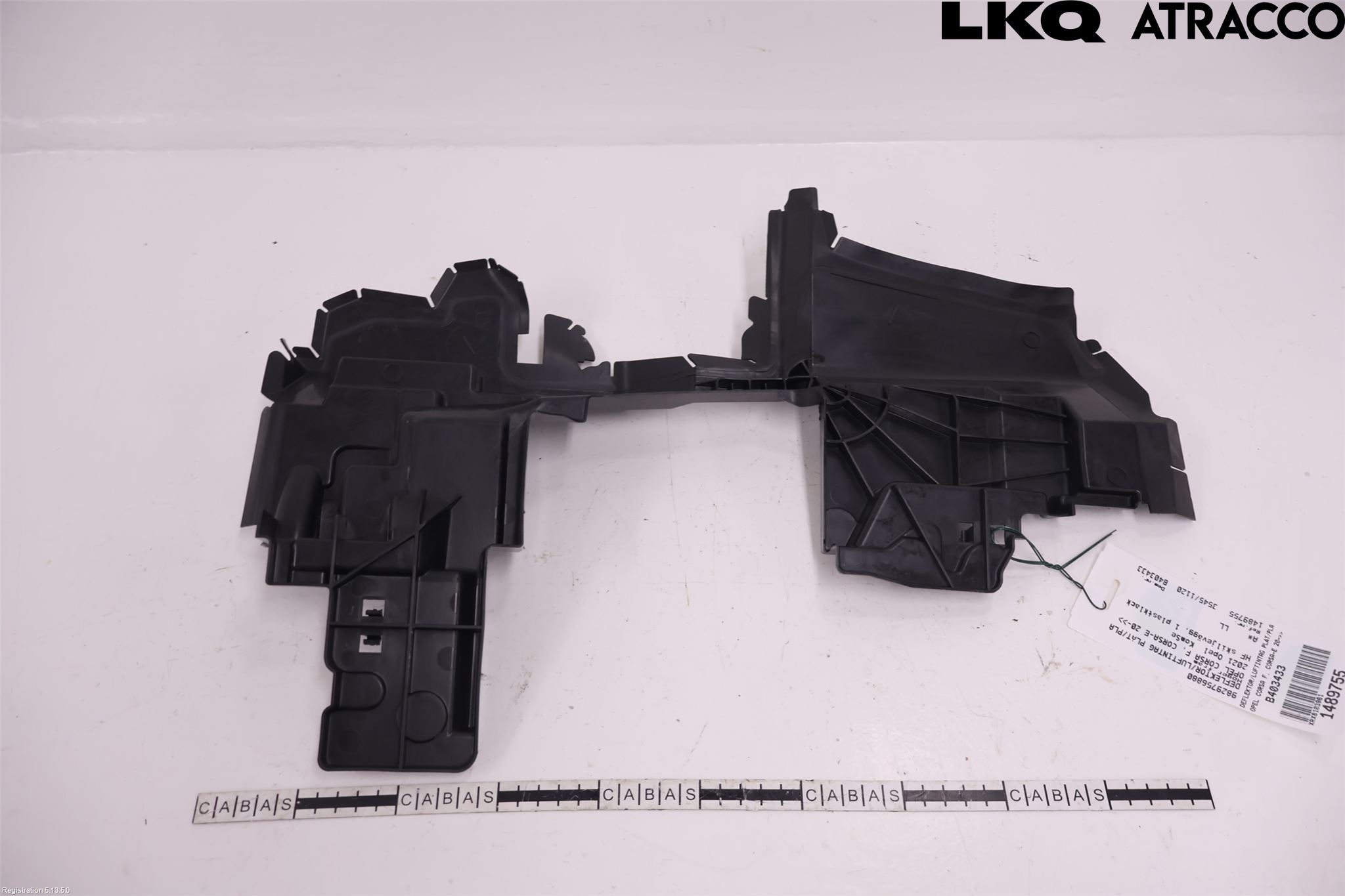 Opel CORSA F, CORSA-E 20- Deflektor Plåt-Plast Kylning