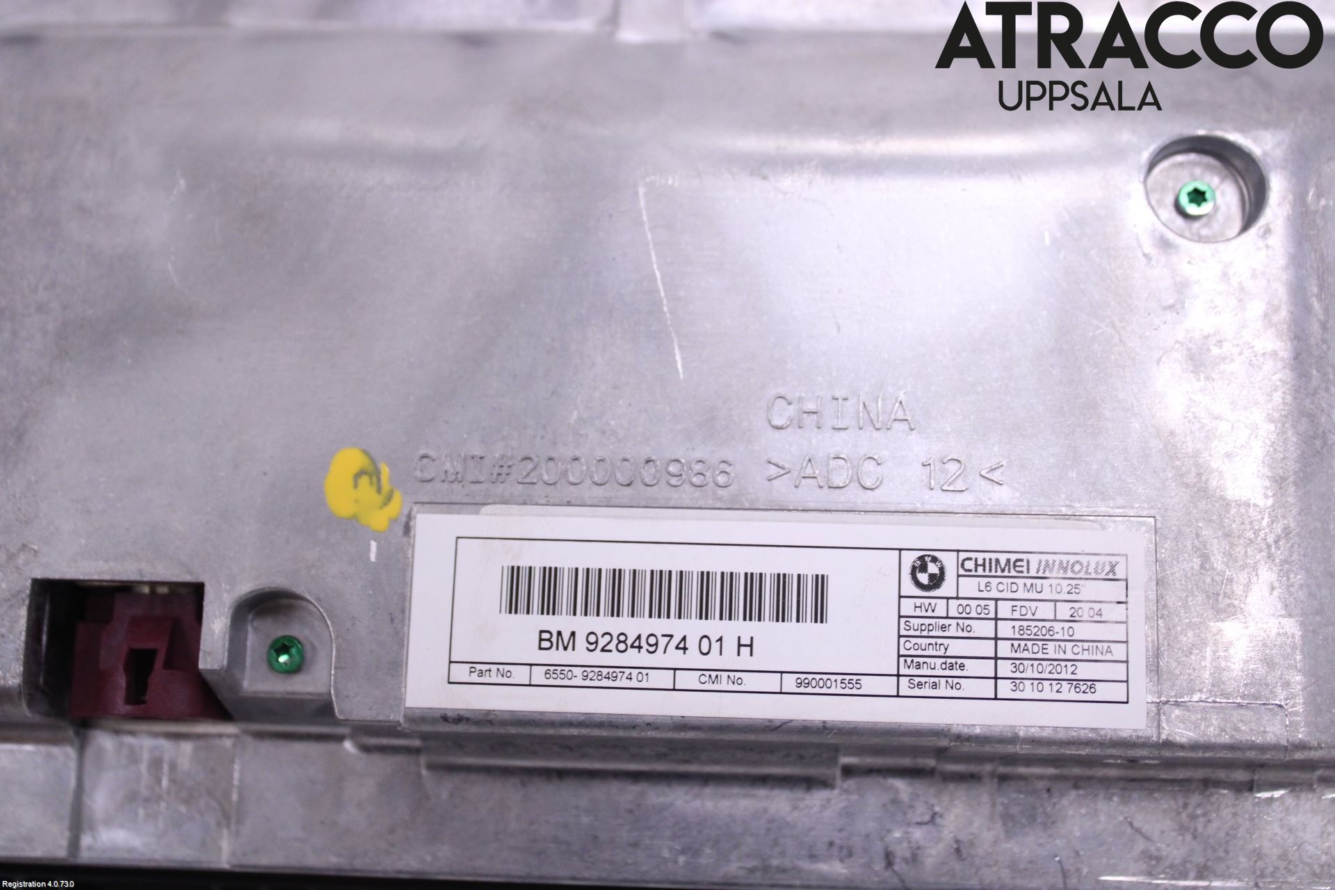 BMW 5 F10/F11/F18 09-17 Bildskärm