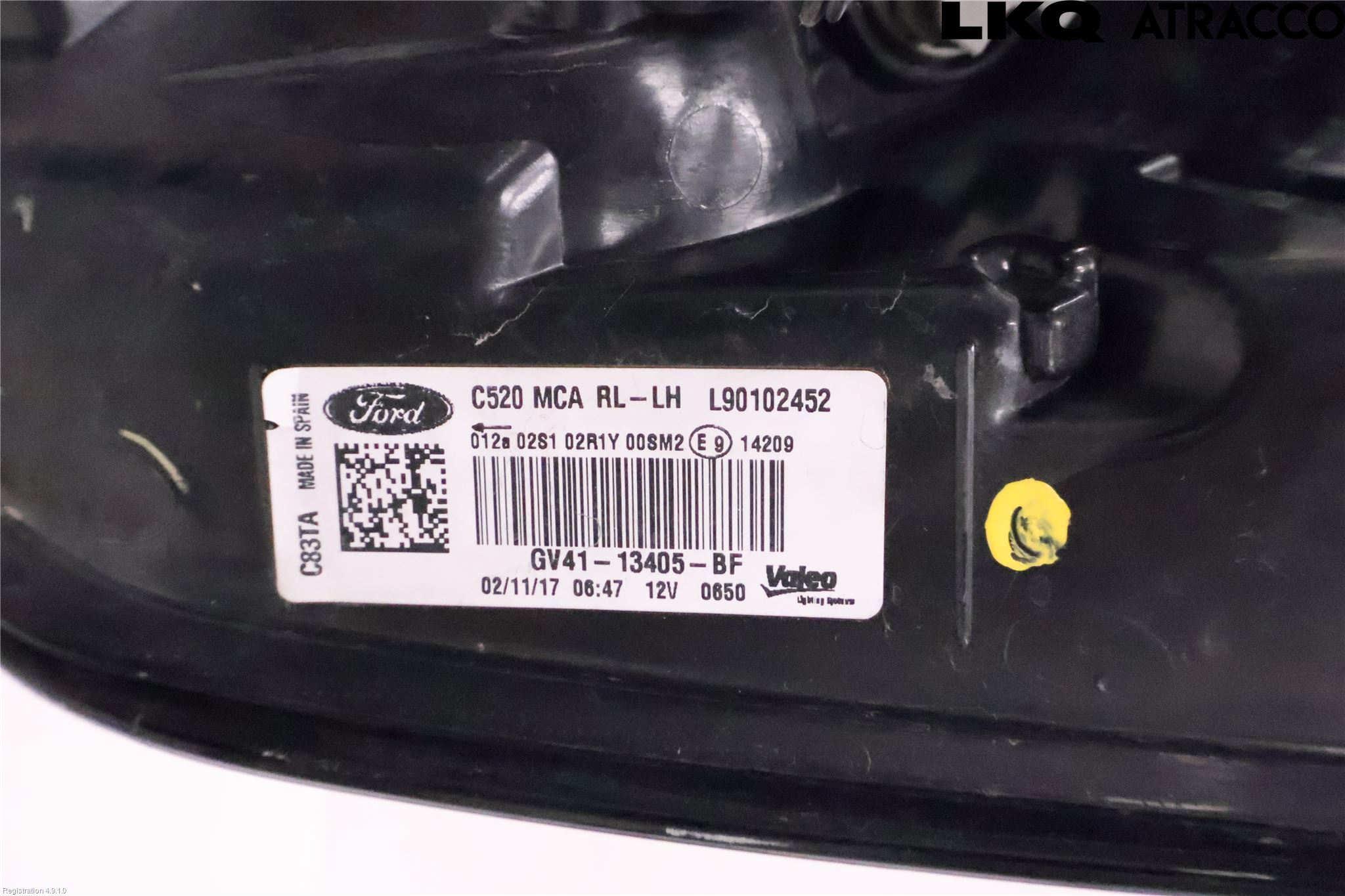 Ford KUGA 17-19 Bakljus Vänster