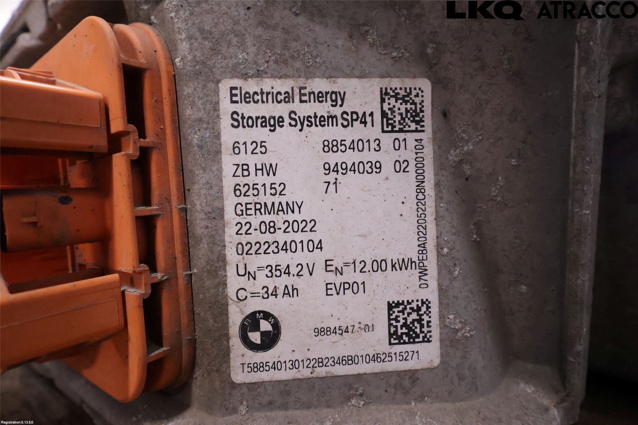 BMW 3 G20/G21/G80/G81 19- Batteri Högspänning