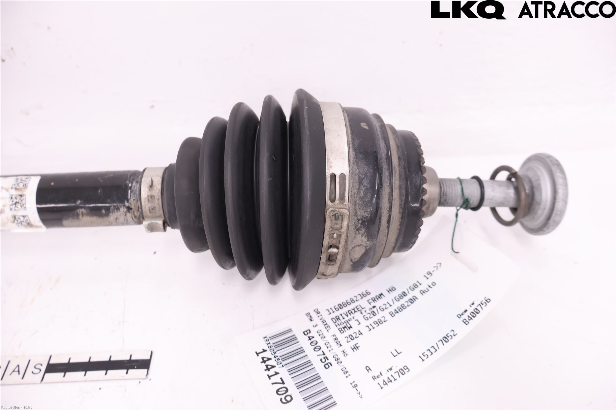 BMW 3 G20/G21/G80/G81 19- Drivaxel Fram Höger