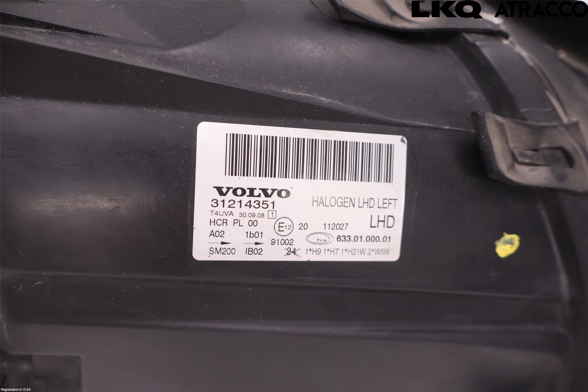 Volvo V70 08-13 Strålkastare Vänster