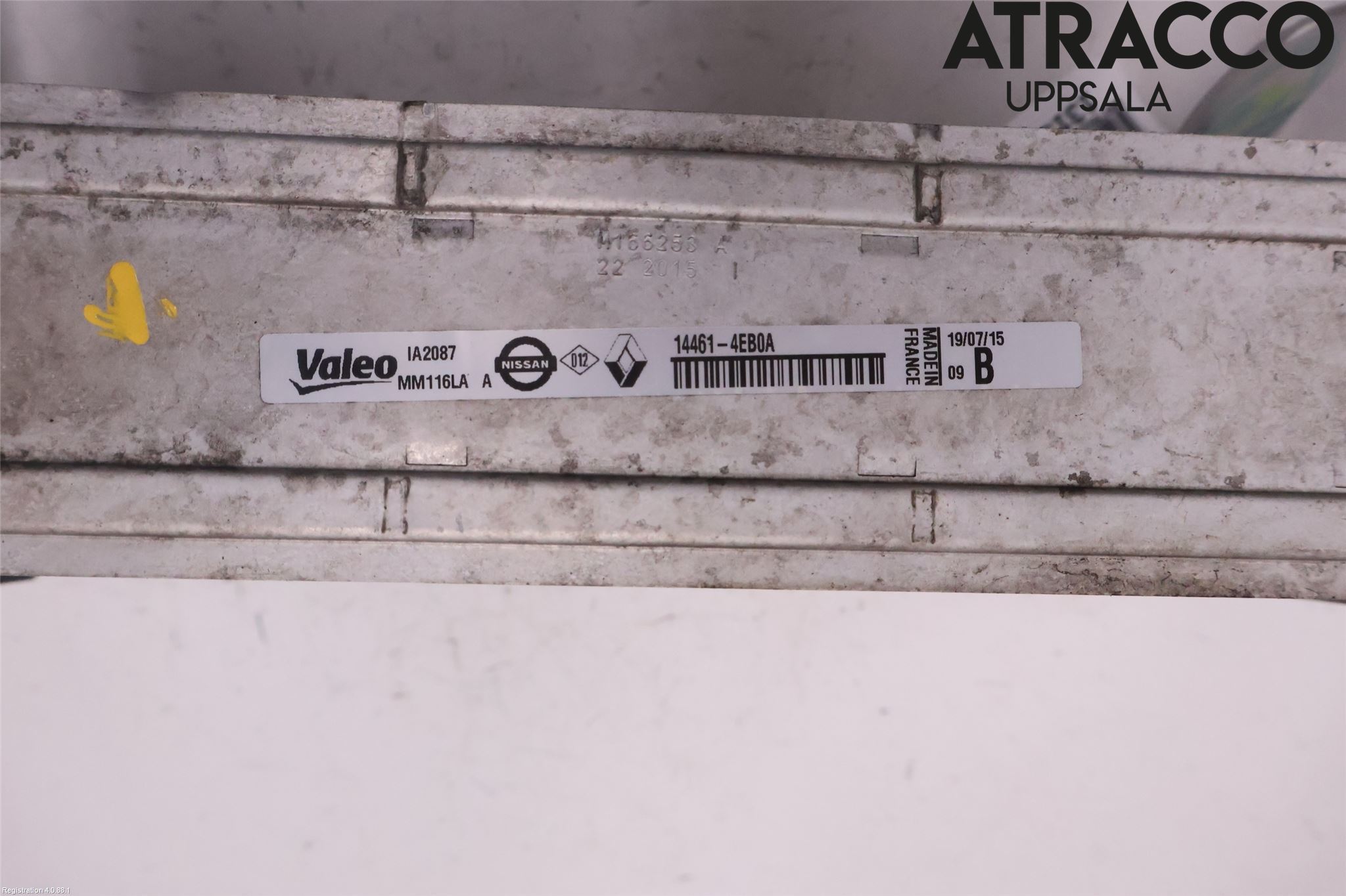 Renault KADJAR 15- Laddluft-Intercooler Kyl