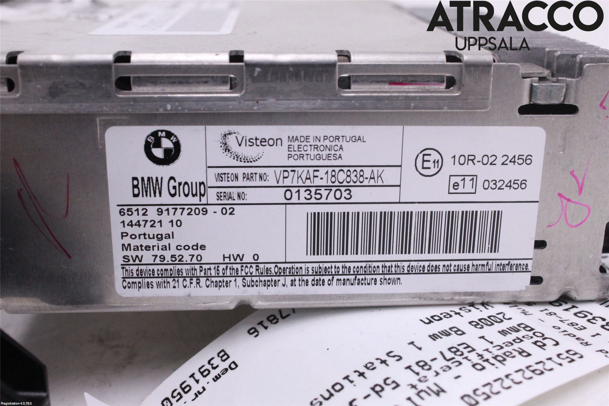 BMW 1 E87/81 5D/3D 03-11 Cd Radio - Multimediapanel