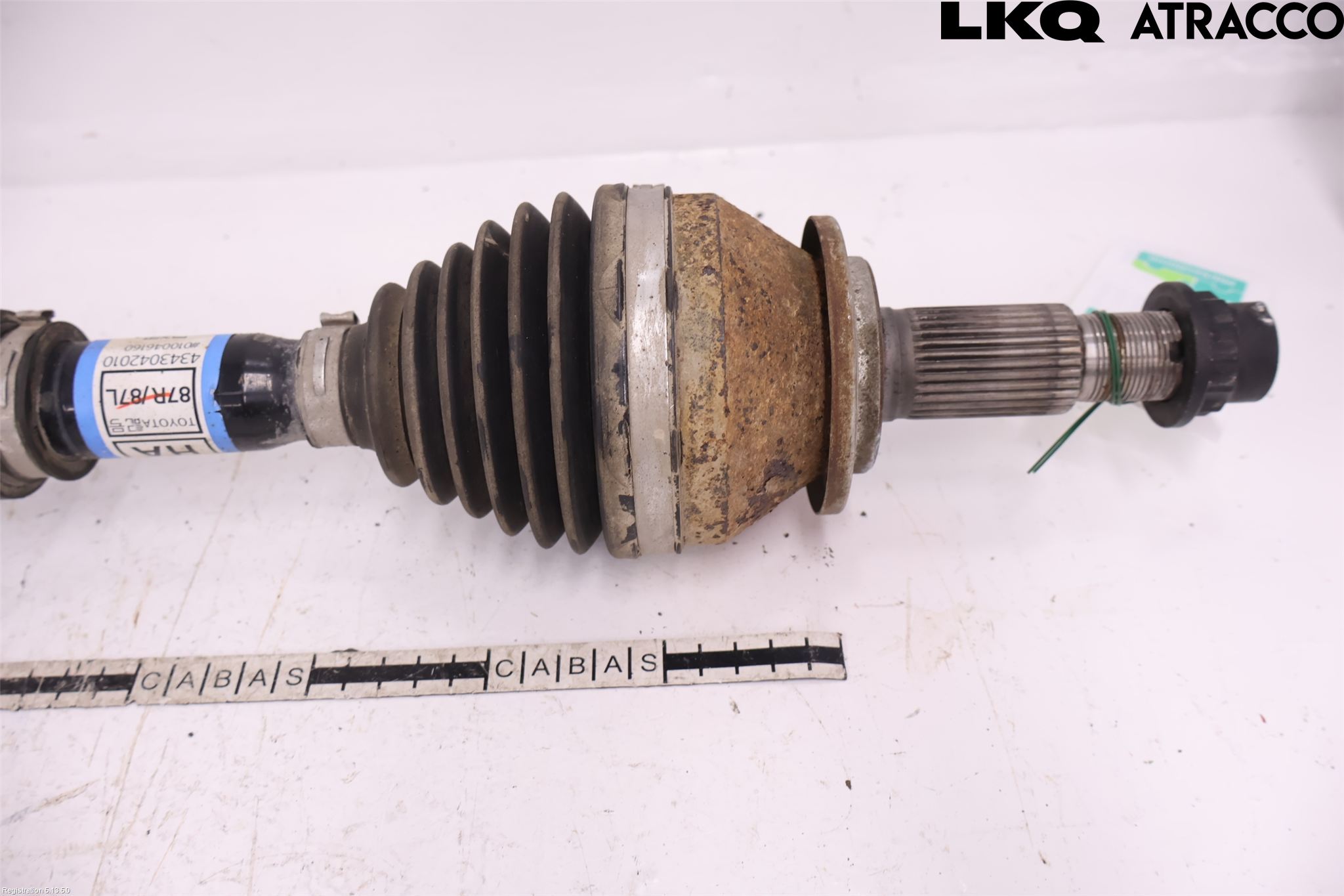 Toyota bZ4X EA10 22- Drivaxel Fram Vänster
