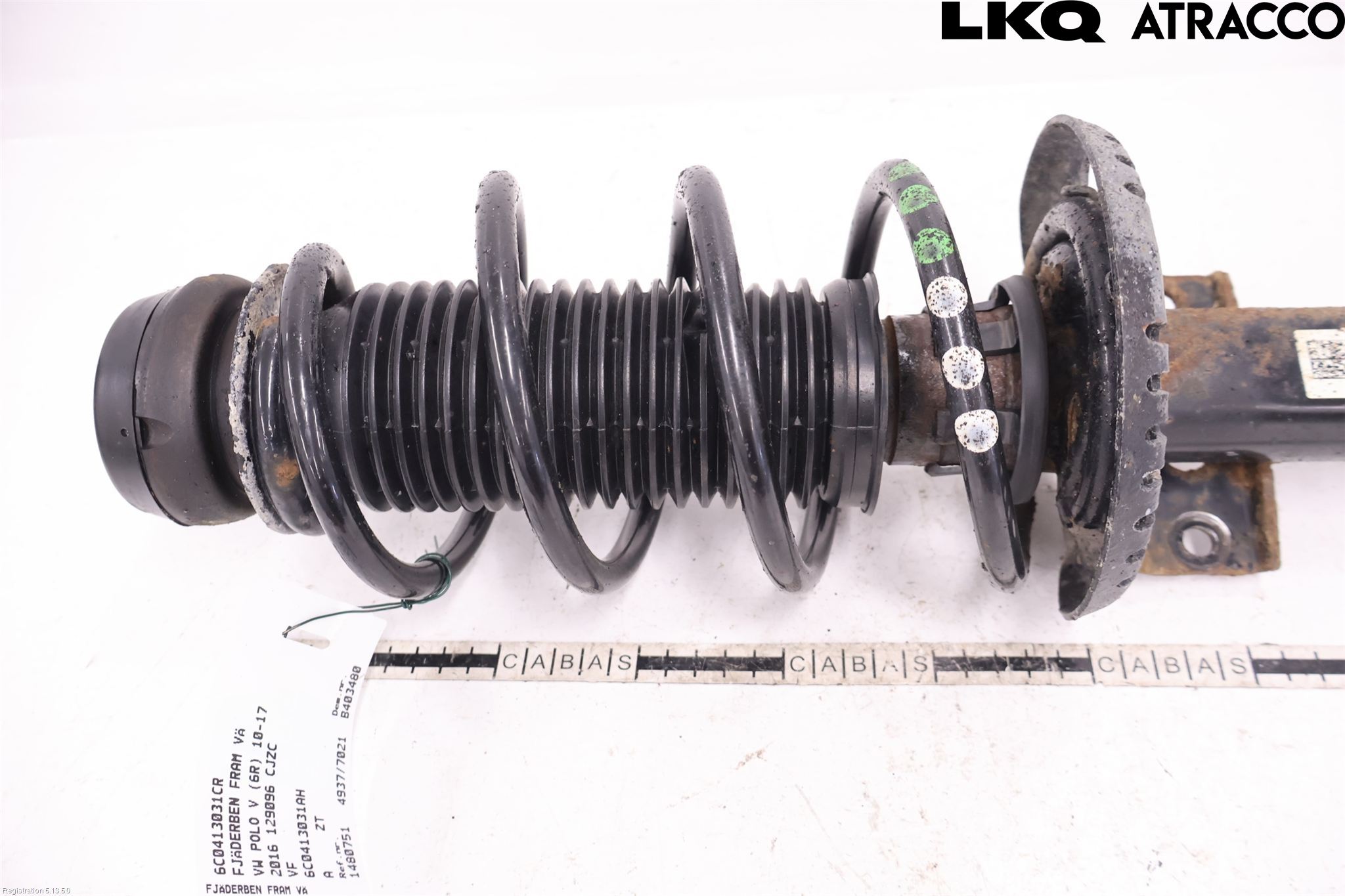 Volkswagen VW POLO 10-17 Fjäderben Fram Vänster