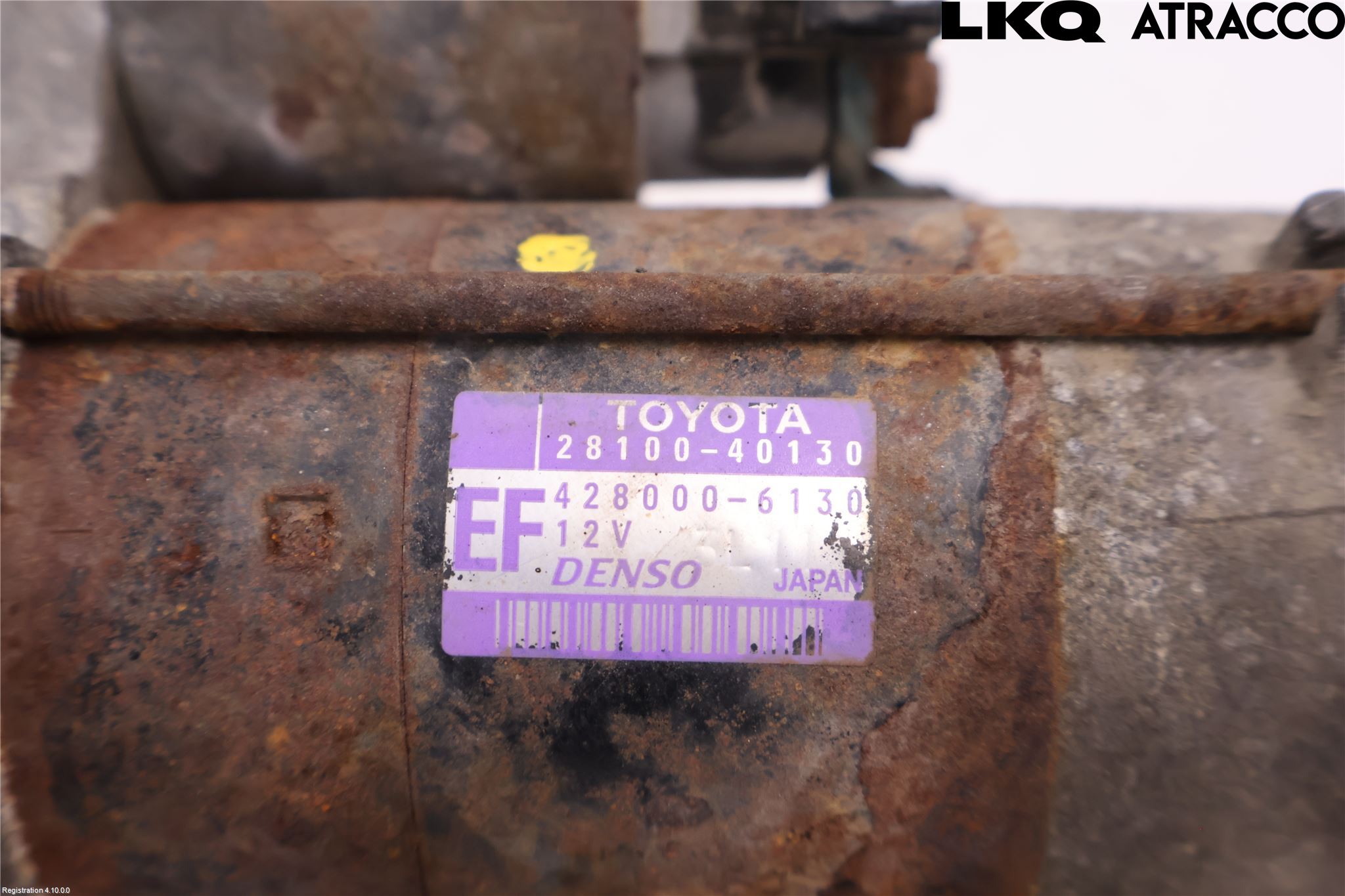 Toyota iQ Startmotor