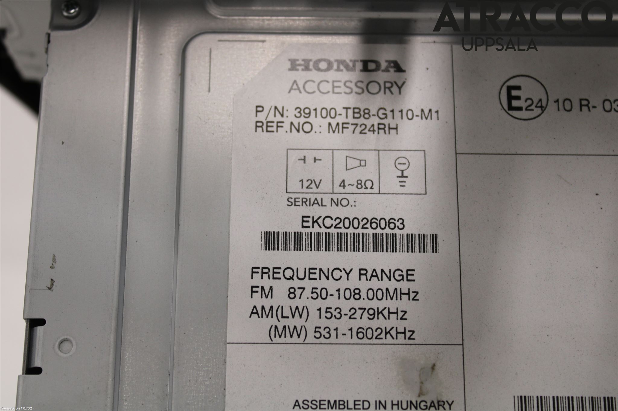 Honda CIVIC 12-16 Cd Radio - Multimediapanel