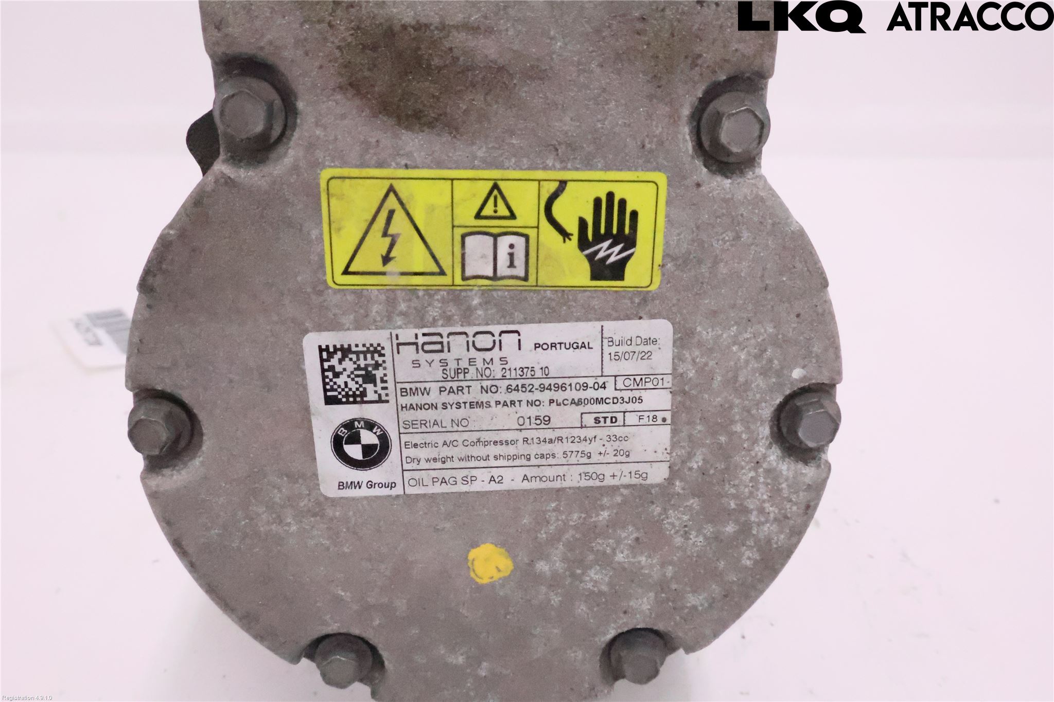 BMW 5 G30/G31/F90 17-23 Ac Kompressor