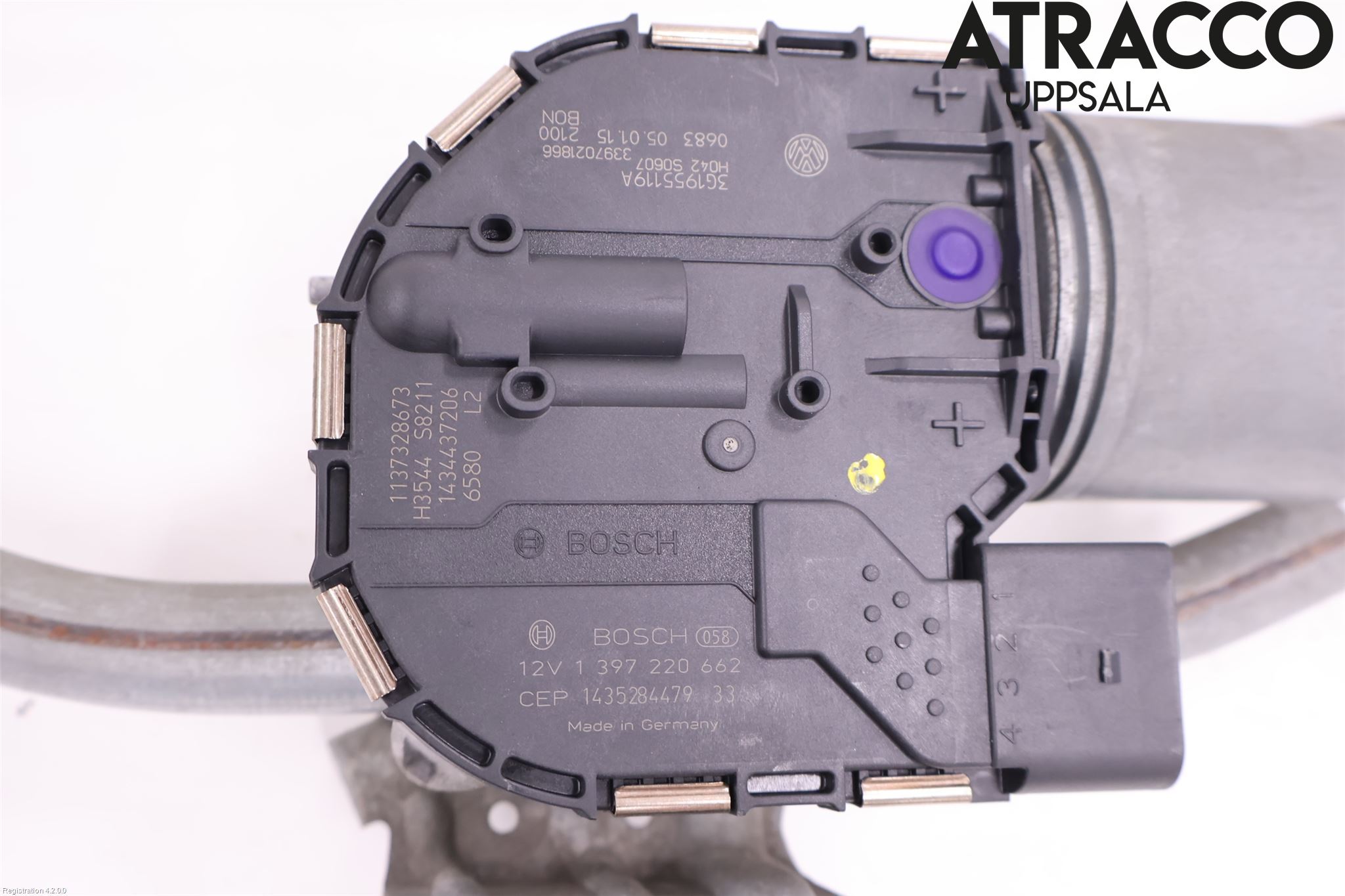 Volkswagen VW PASSAT 15-19 Torkarmotor Vindruta