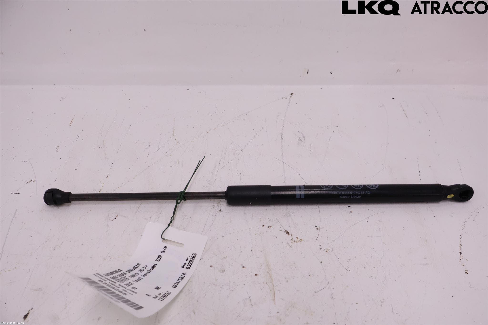 Toyota YARIS XP21 20- Gasfjäder Baklucka