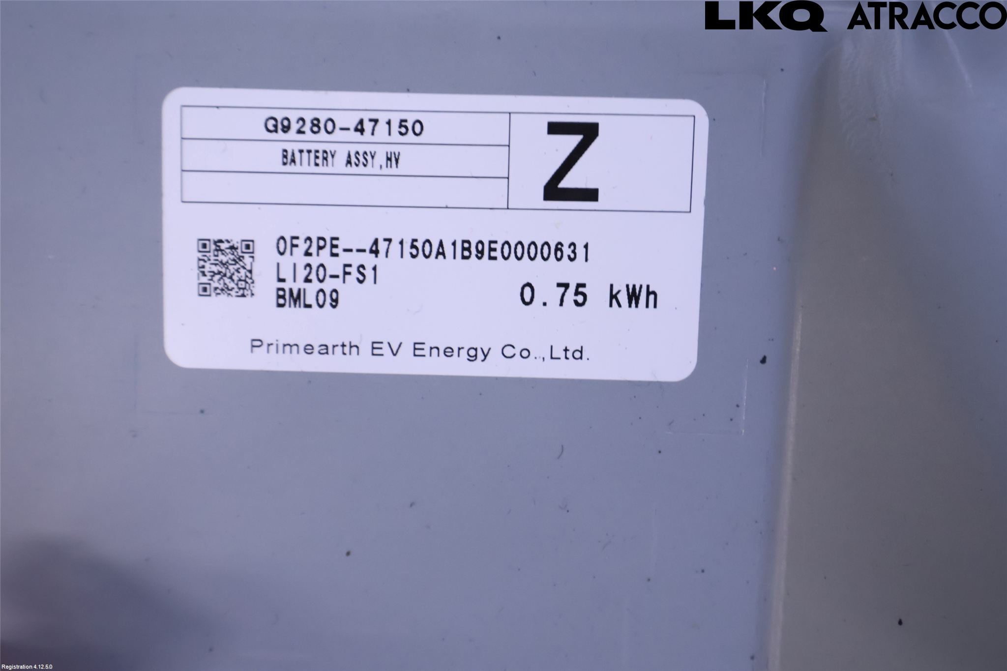 Toyota COROLLA 19- Batteri Högspänning