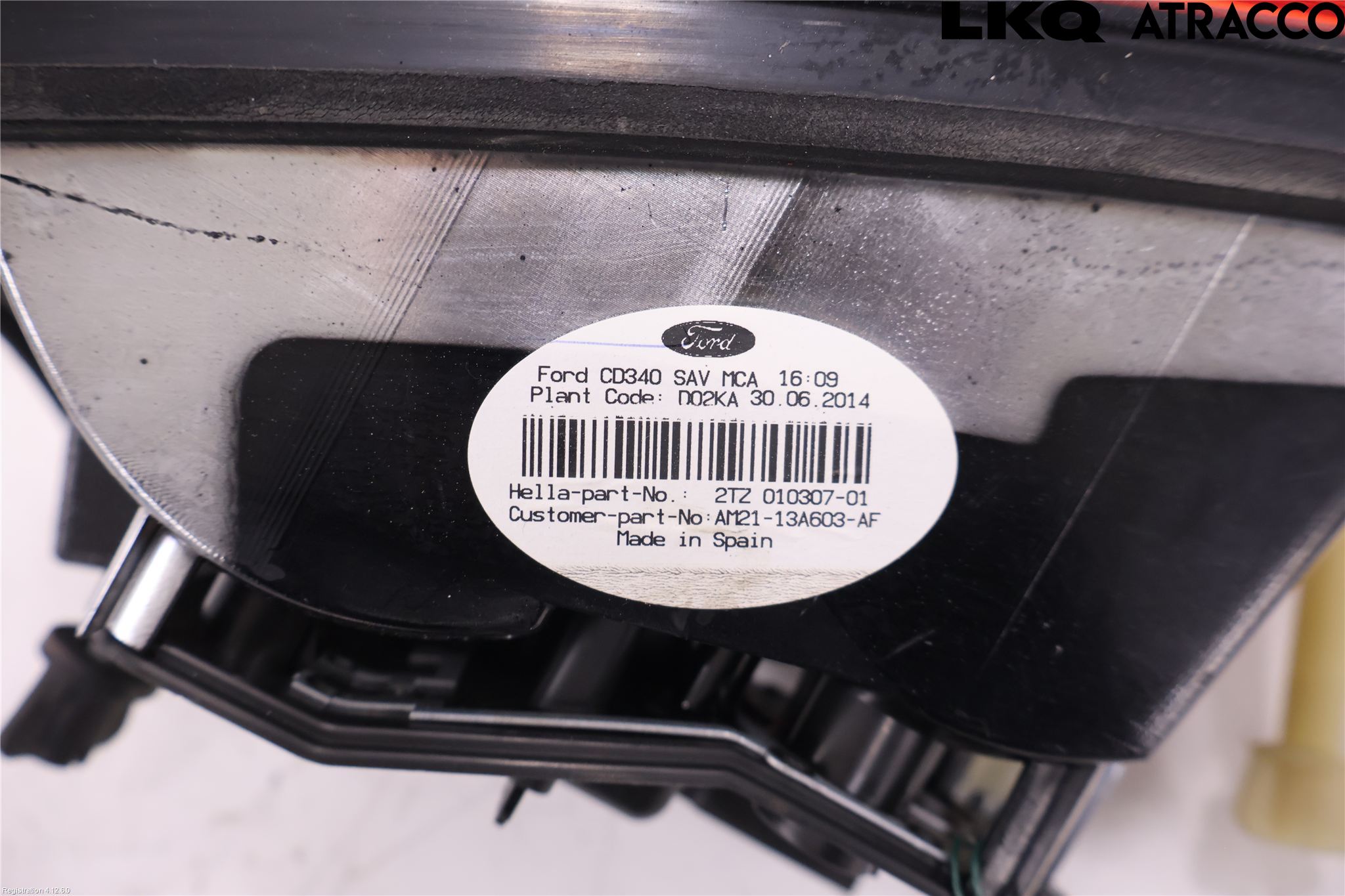 Ford S-MAX 06-15 Bakljus Lucka Vä