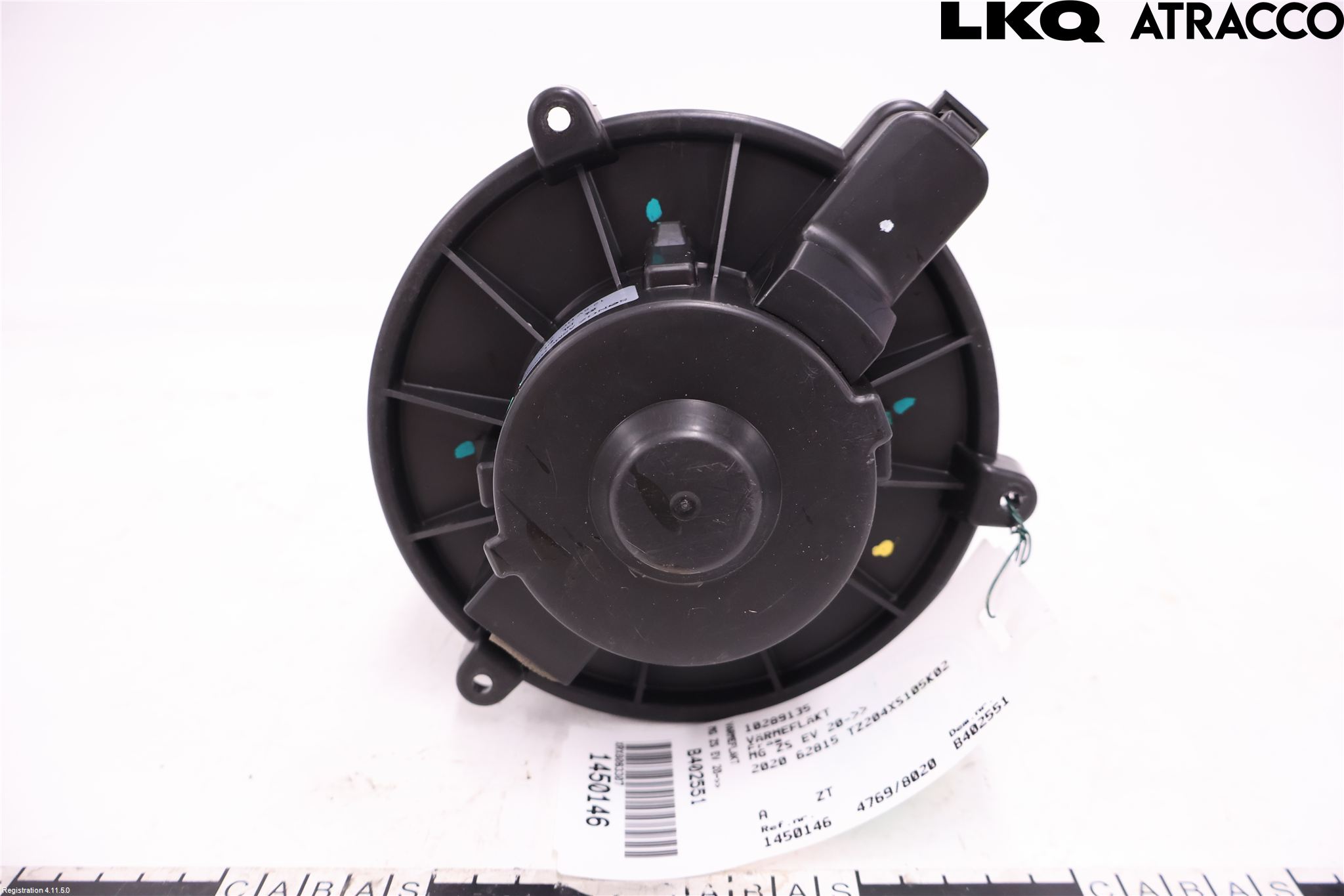 MG ZS EV 20- Värmefläkt