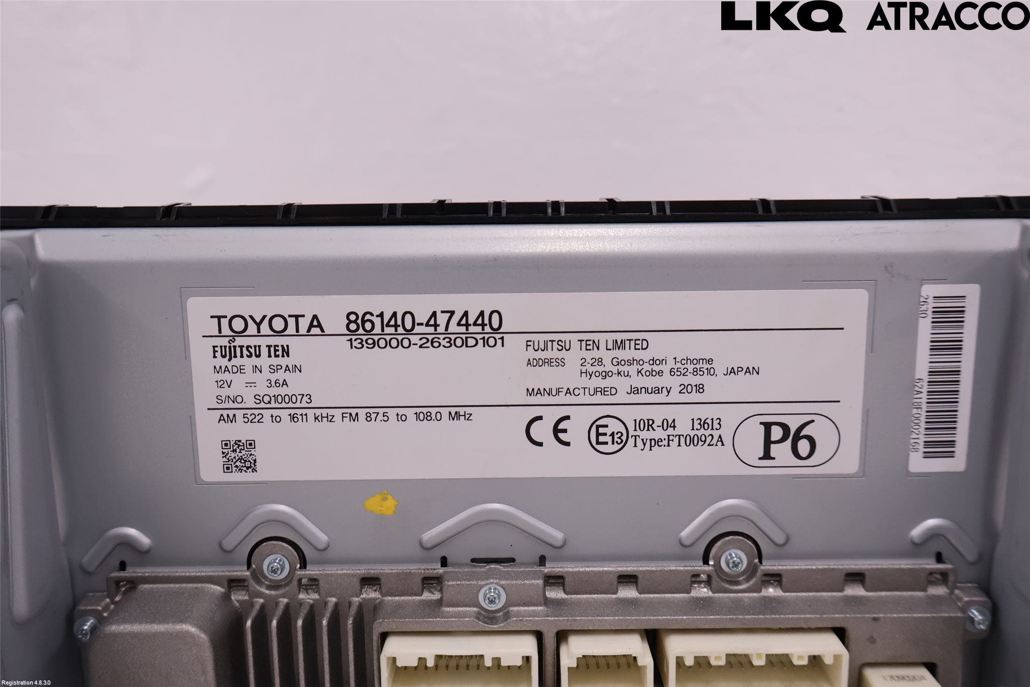 Toyota PRIUS (ZVW50) 16-21 Cd Radio - Multimediapanel