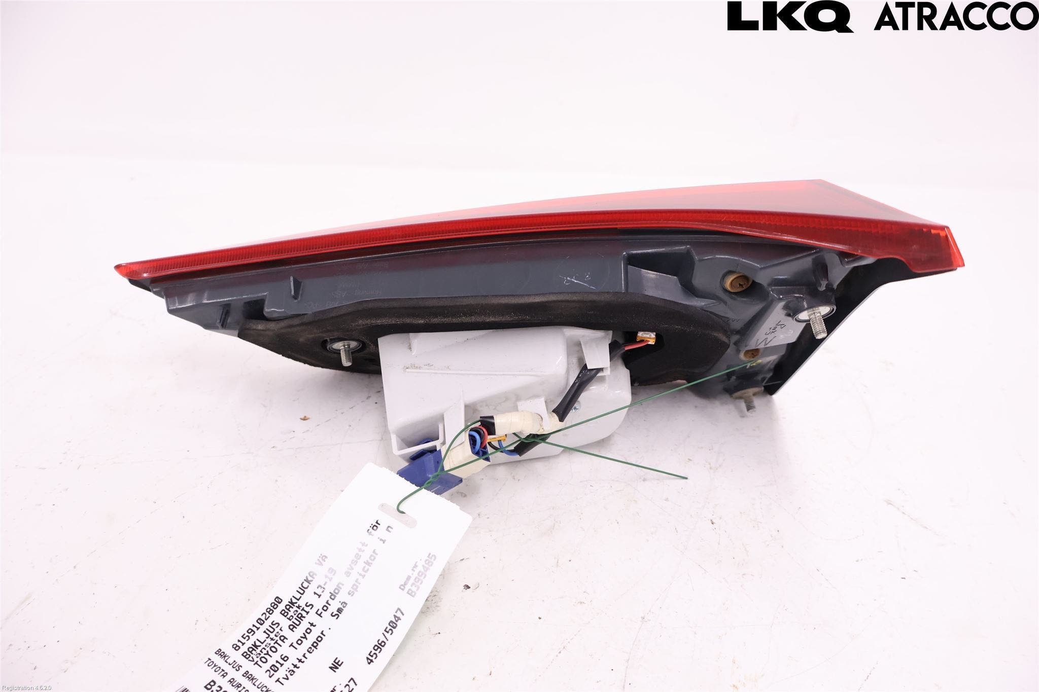 Toyota AURIS 13-19 Bakljus Lucka Vä