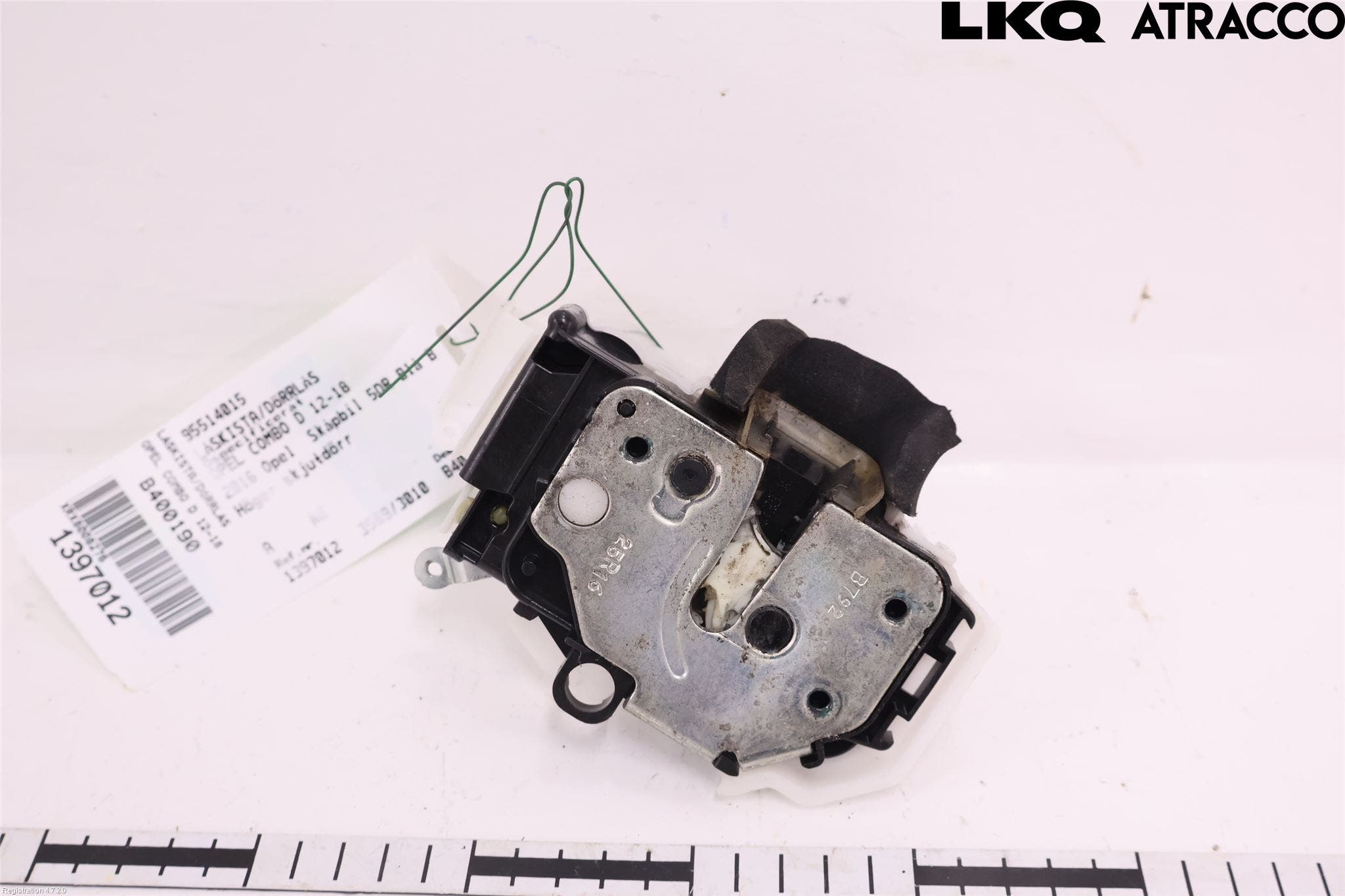 Opel COMBO D 12-18 Låskista-Dörrlås