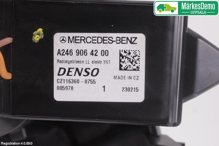 Mercedes-Benz MB CLA-KLASS (C117/X117) 13-19 Värmefläkt