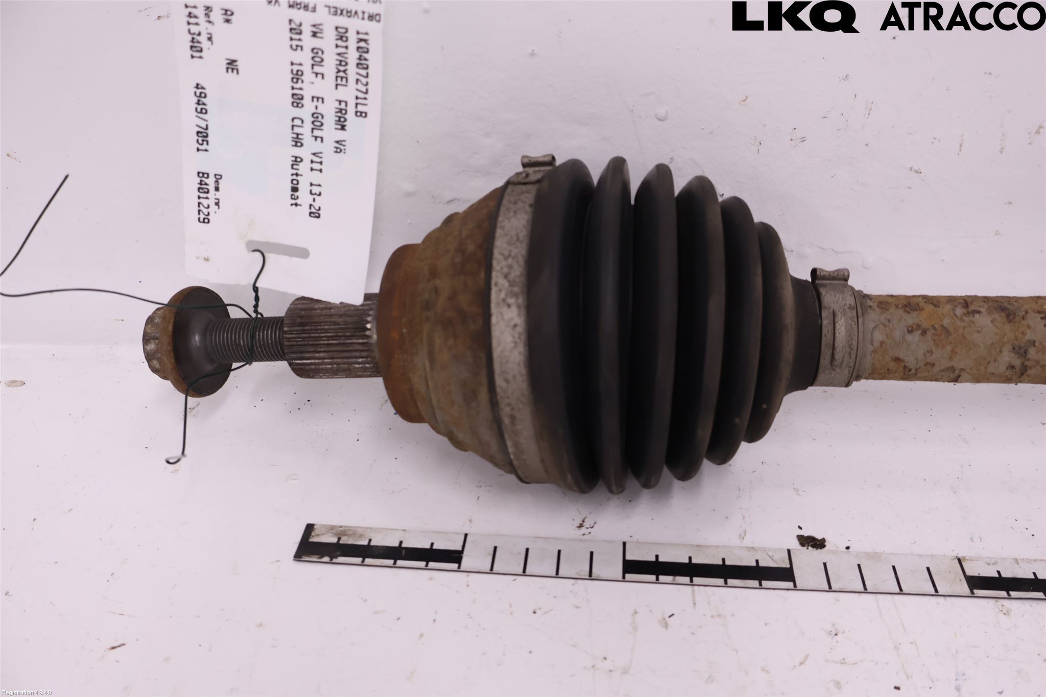Volkswagen VW GOLF / E-GOLF VII 13-20 Drivaxel Fram Vänster