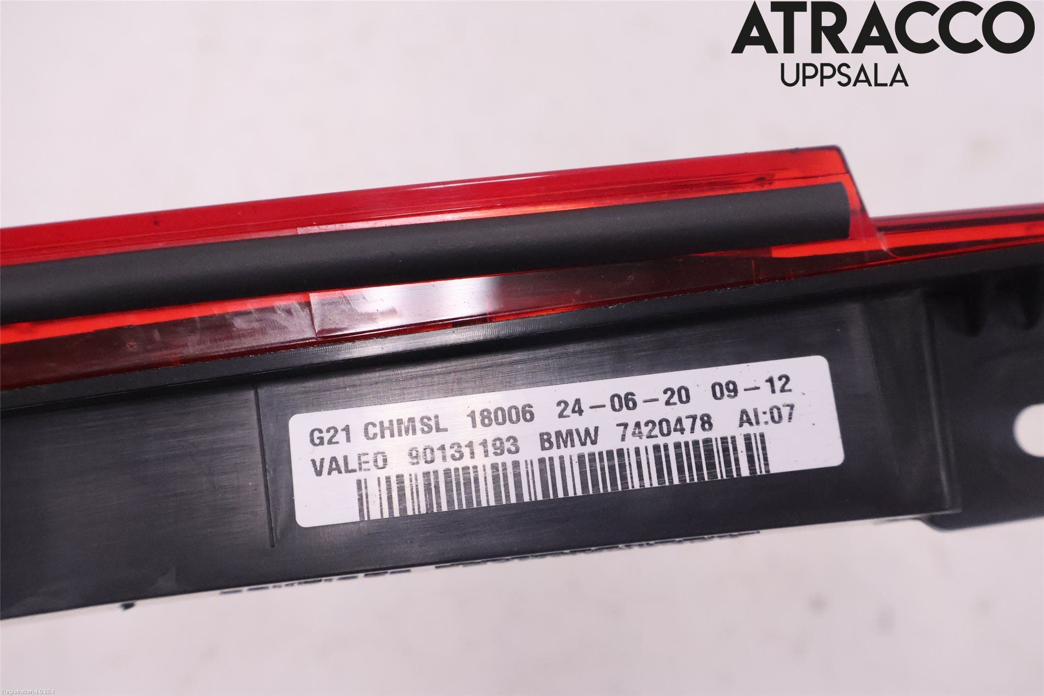 BMW 3 G20/G21/G80/G81 19- Bromsljus Bakruta