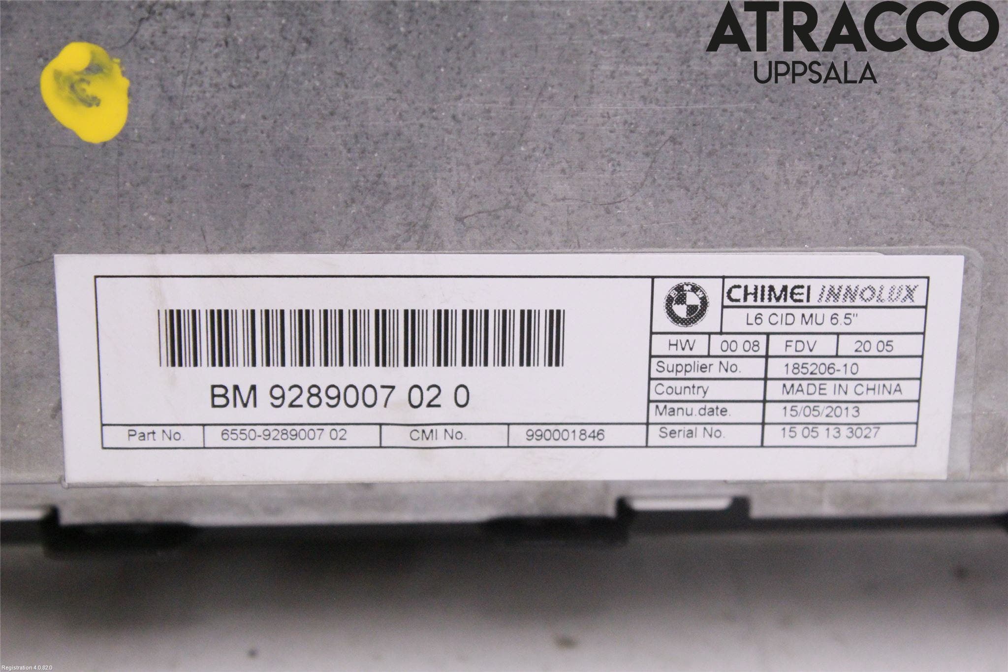 BMW 5 F10/F11/F18 09-17 Bildskärm