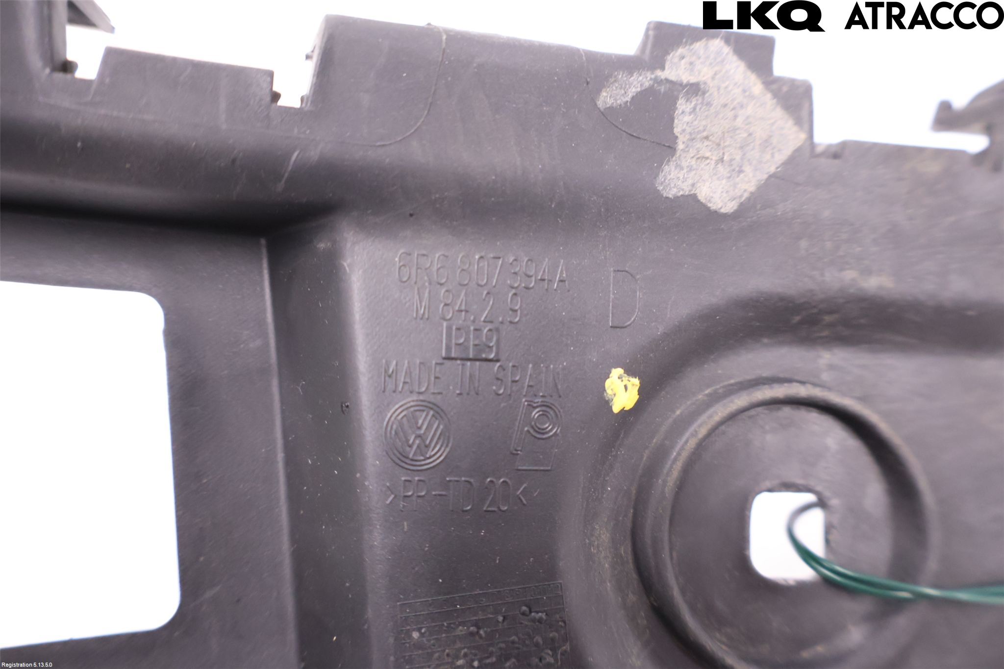 Volkswagen VW POLO 10-17 Stötfångarfäste Bak Hö