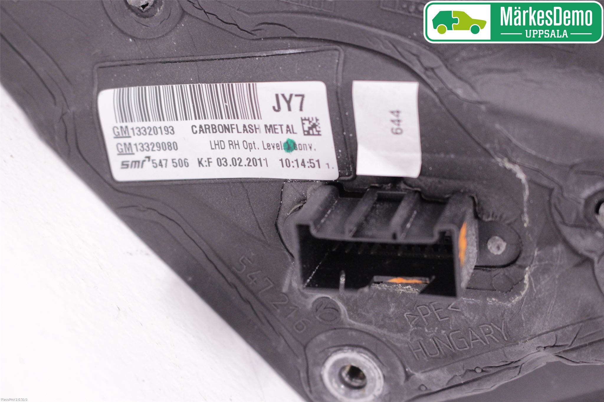 Opel INSIGNIA 09-16 Spegel Yttre El Hö