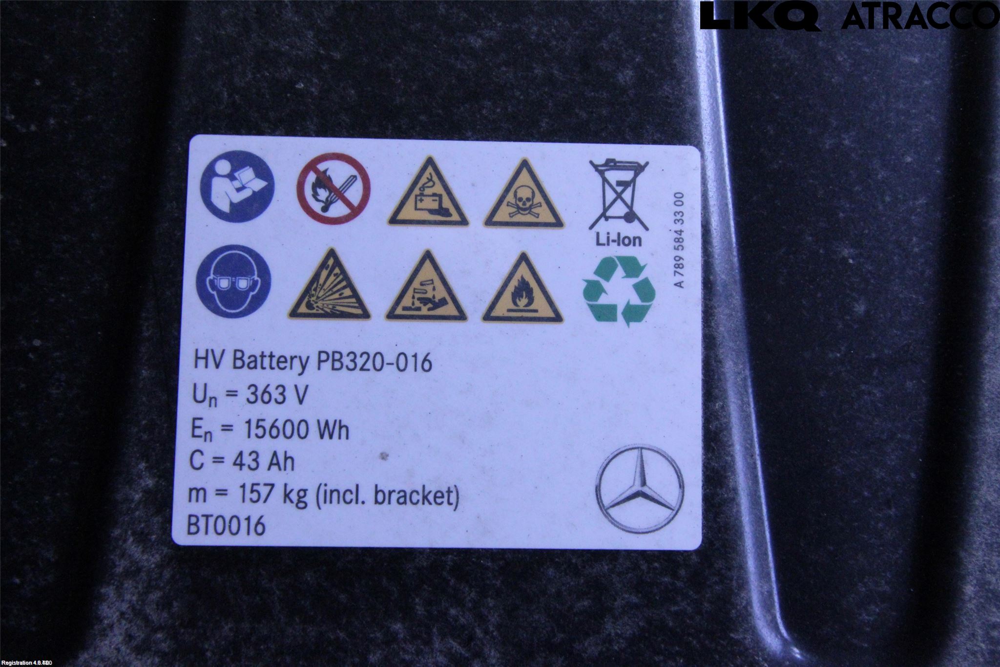 Mercedes-Benz MB B-KLASS (W247) 19- Batteri Högspänning
