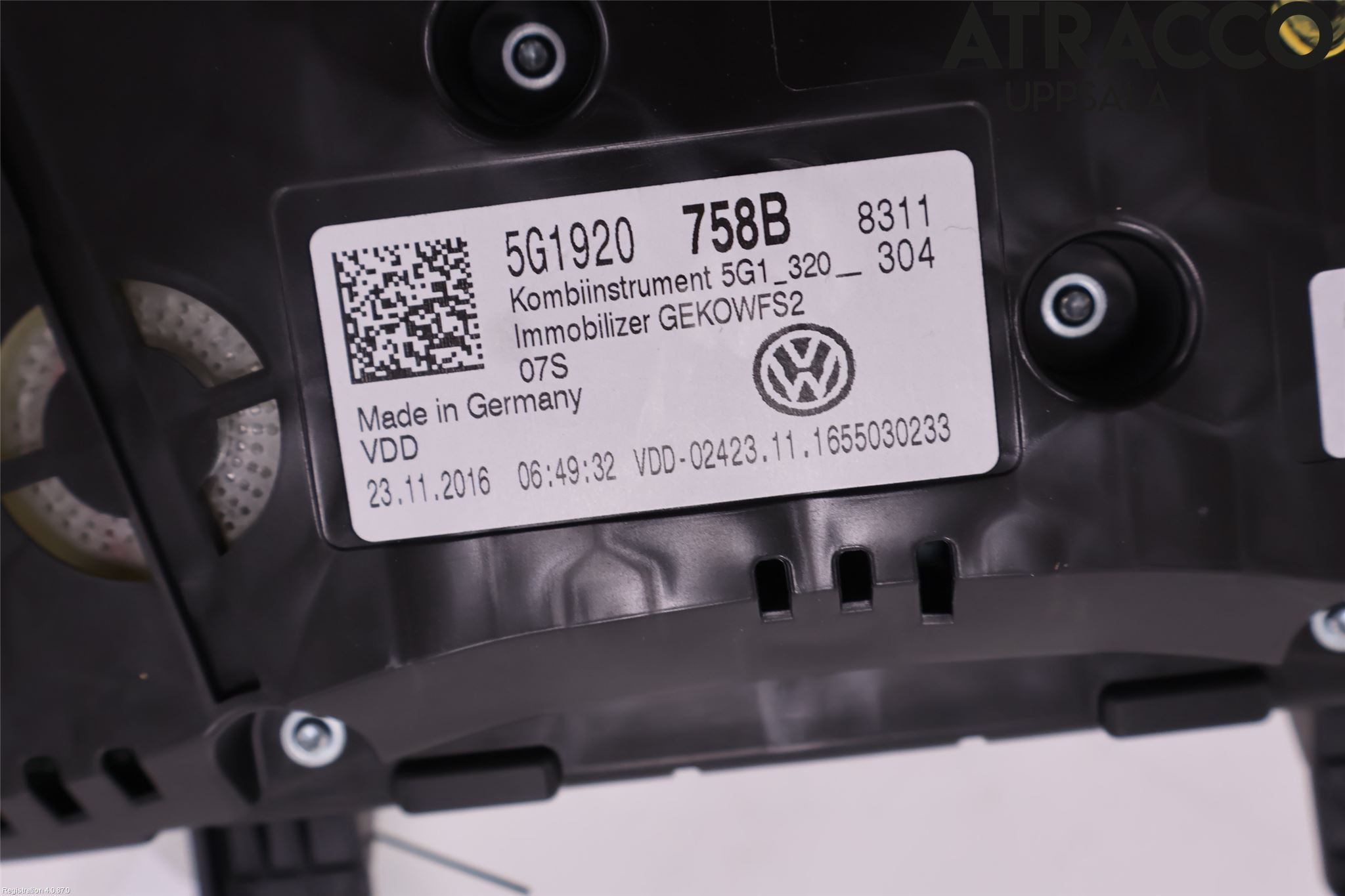 Volkswagen VW GOLF / E-GOLF VII 13-20 Instrument Komb