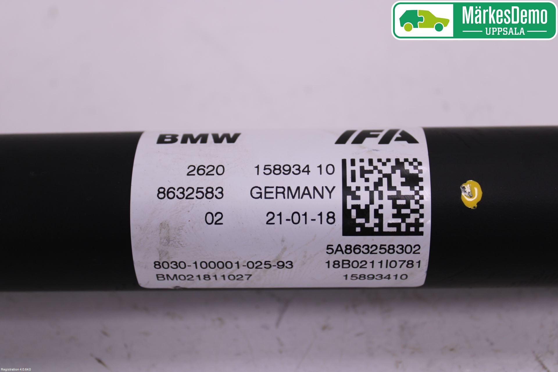 BMW X3 G01 18- Mellanaxel Främre