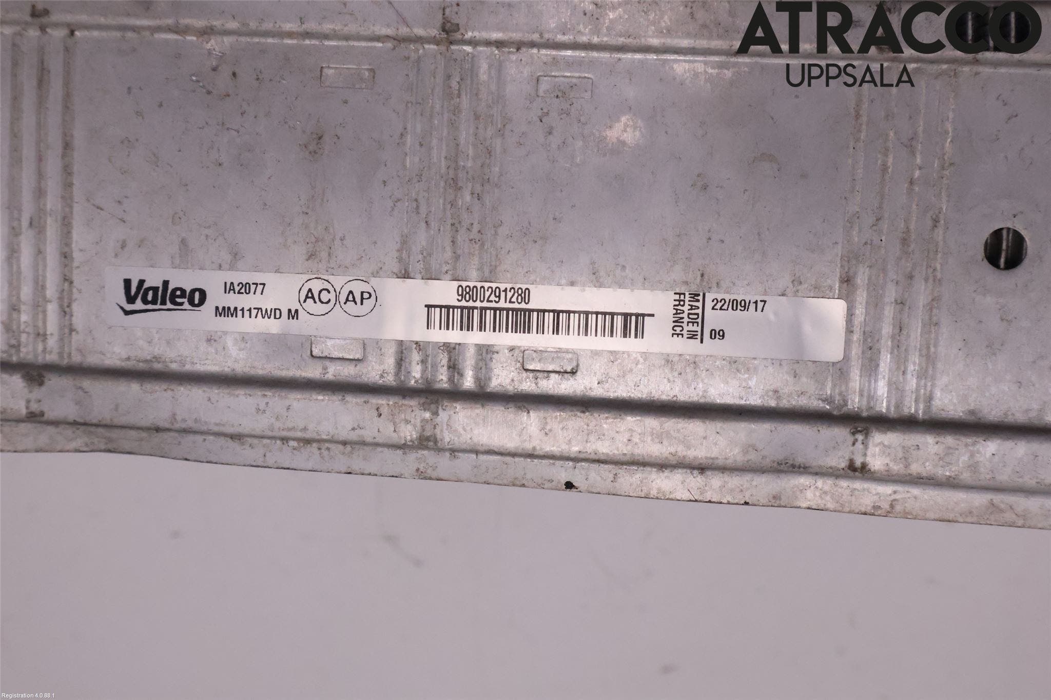 Peugeot PARTNER 16-18 Laddluft-Intercooler Kyl