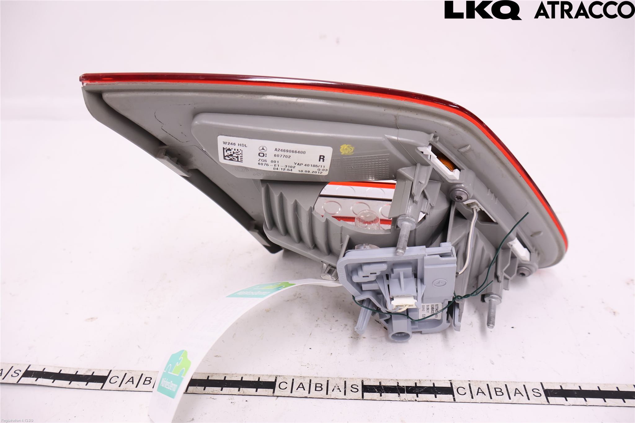 Mercedes-Benz MB B-KLASS (W246/W242) 12-19 Bakljus Lucka Hö