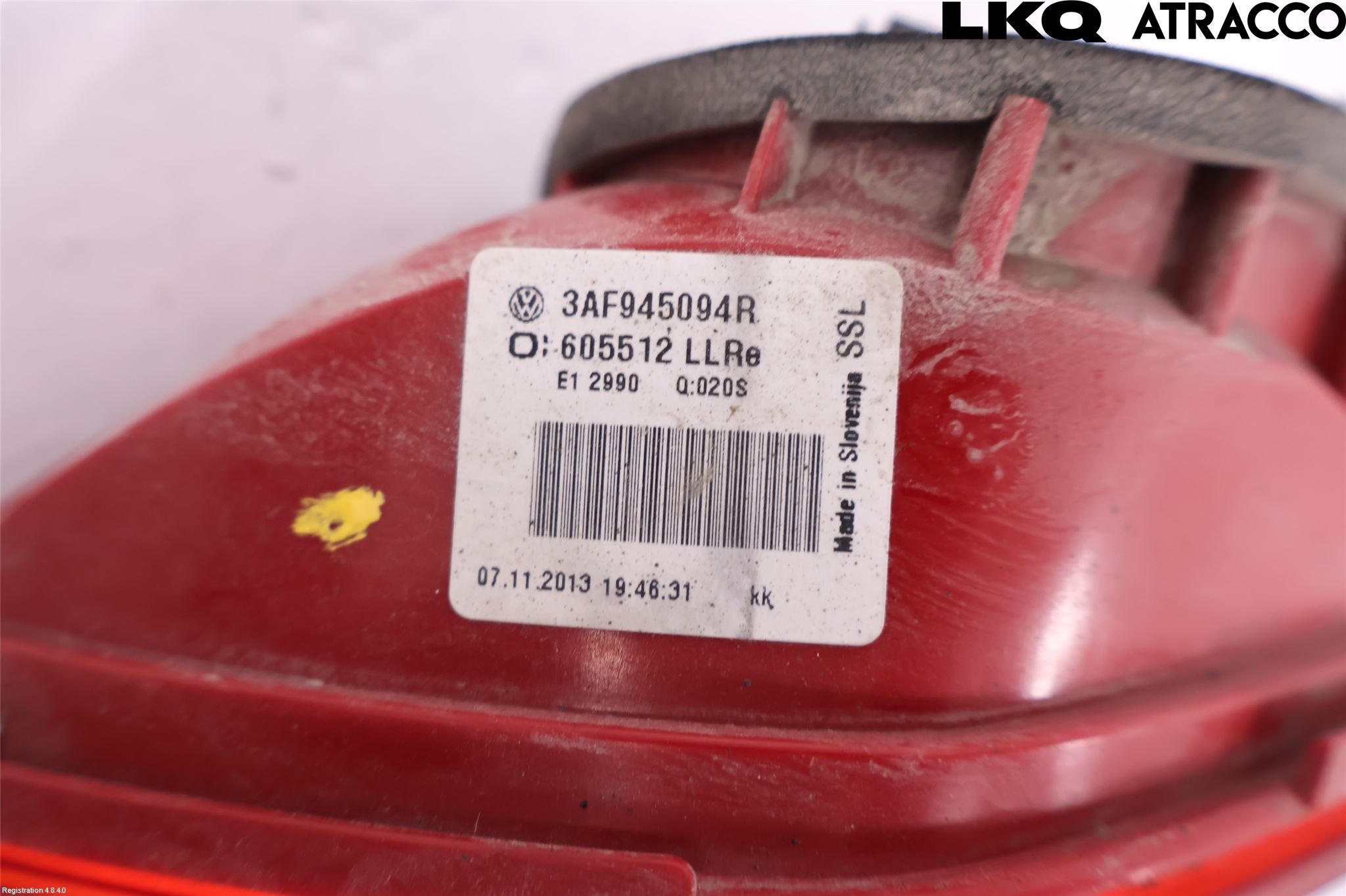 Volkswagen VW PASSAT 11-14 Bakljus Lucka Hö