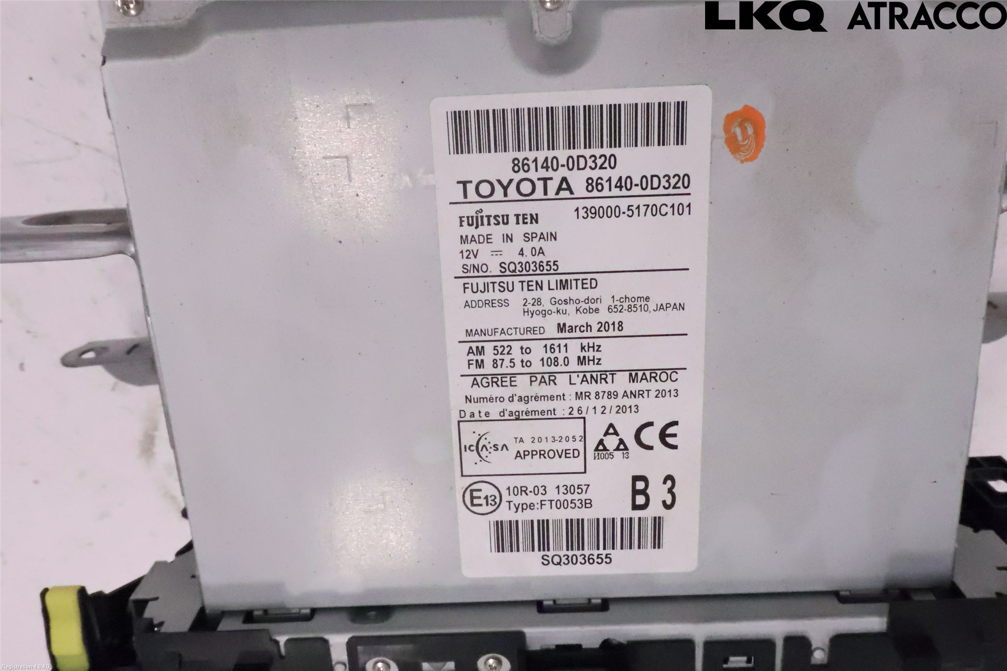 Toyota YARIS XP130 15-20 Cd Radio - Multimediapanel