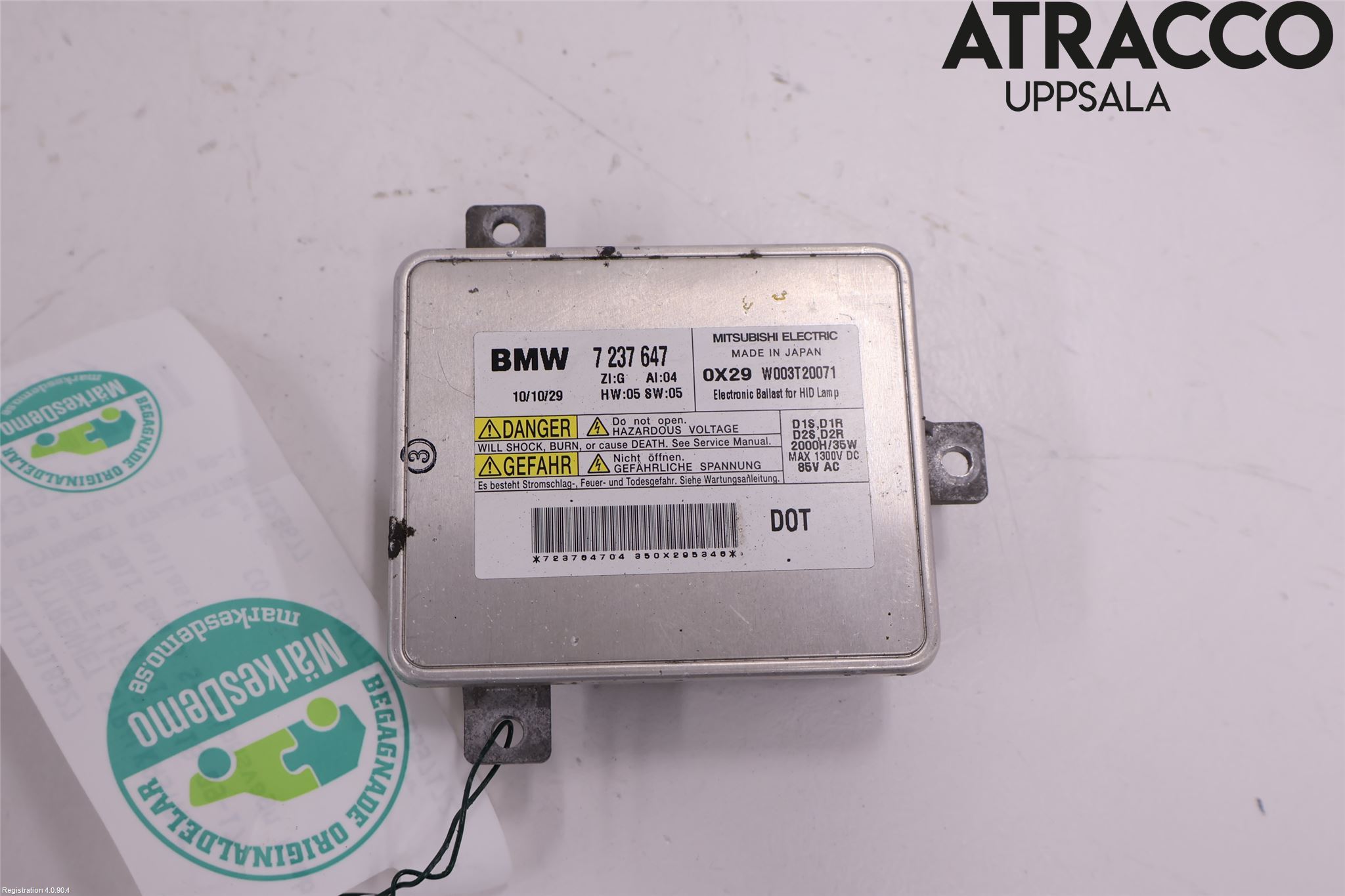 BMW 5 F10/F11/F18 09-17 Styrenhet Strålkastare