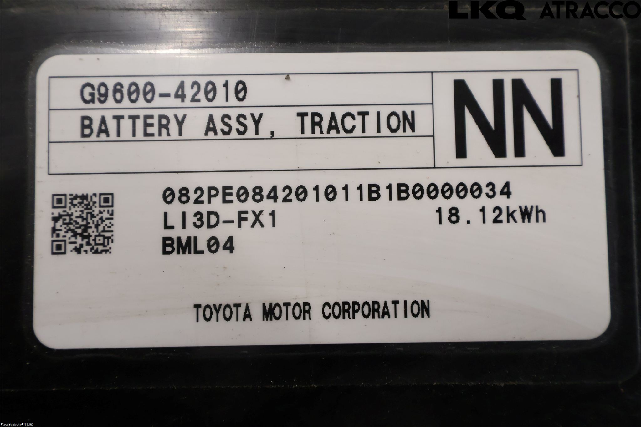 Toyota RAV4 19- Batteri Högspänning