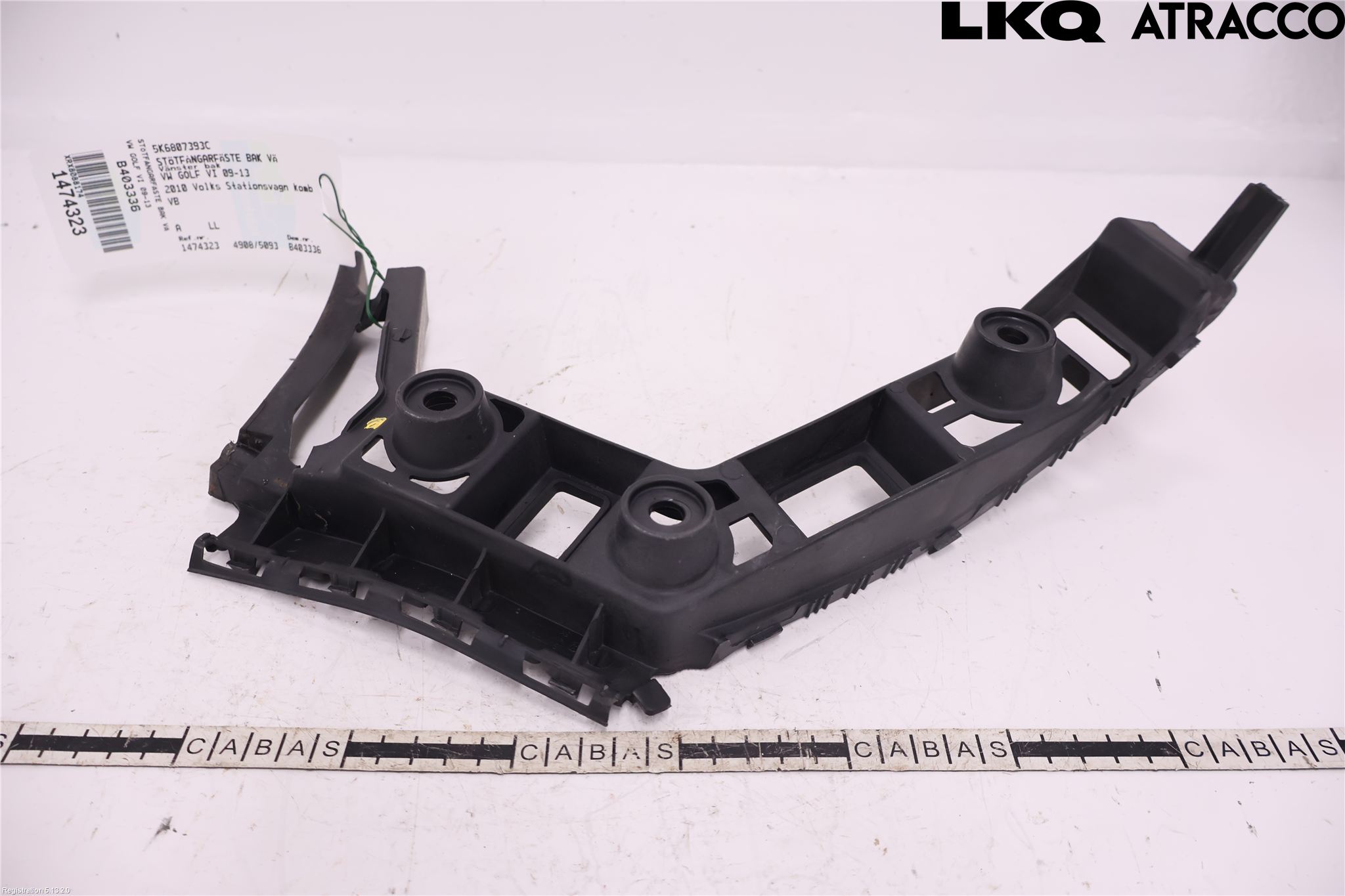 Volkswagen VW GOLF VI 09-13 Stötfångarfäste Bak Vä