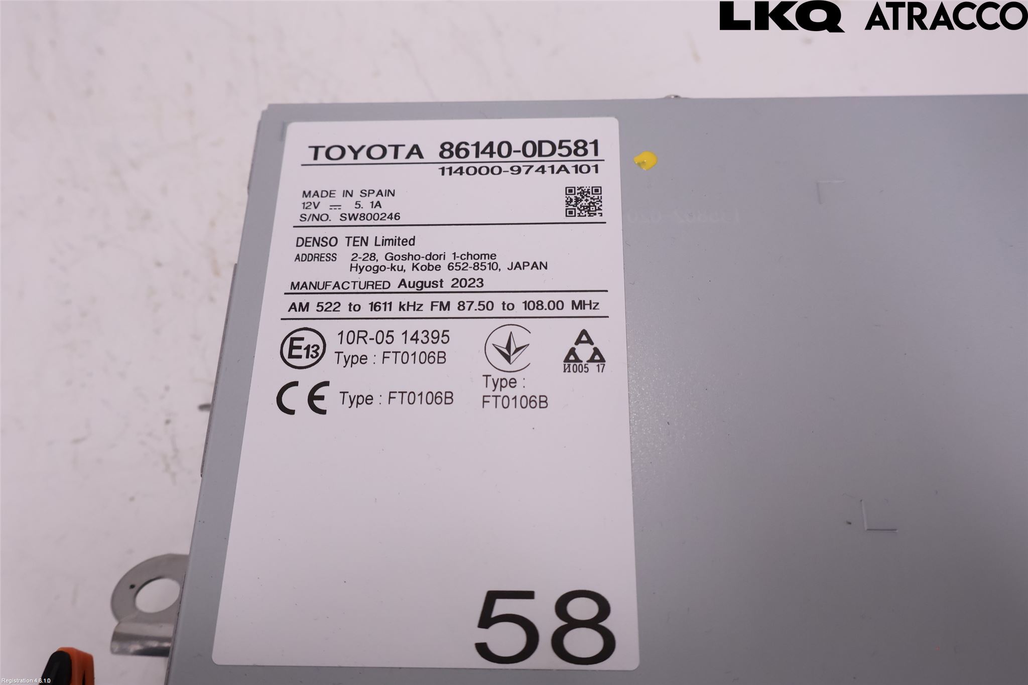Toyota YARIS XP21 20- Cd Radio - Multimediapanel