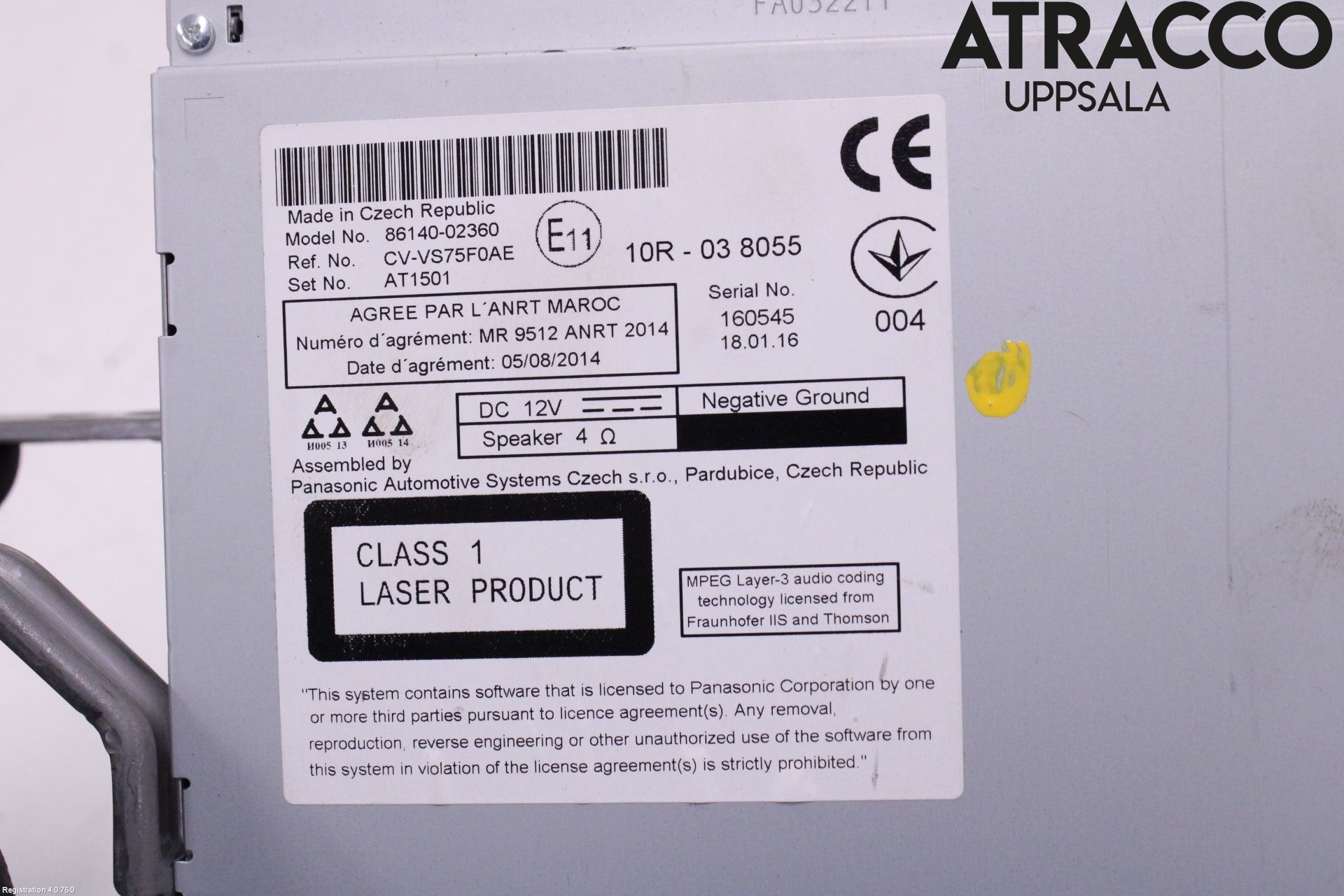 Toyota AURIS 13-19 Cd Radio - Multimediapanel