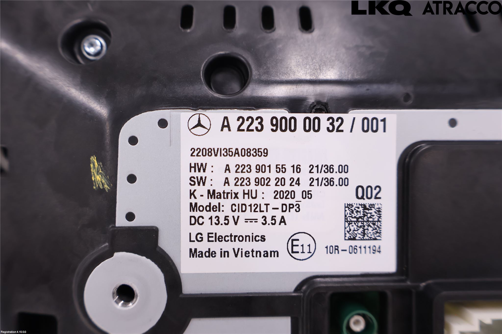 Mercedes-Benz MB EQE (V295) 22- Bildskärm