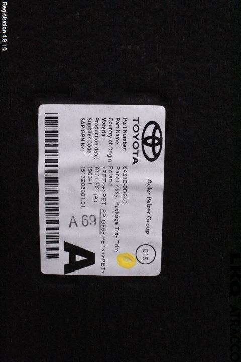 Toyota YARIS XP21 20- Hatthylla