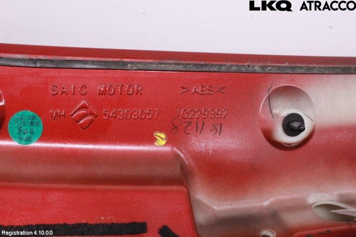 MG ZS EV 20- Spoiler Baklucka