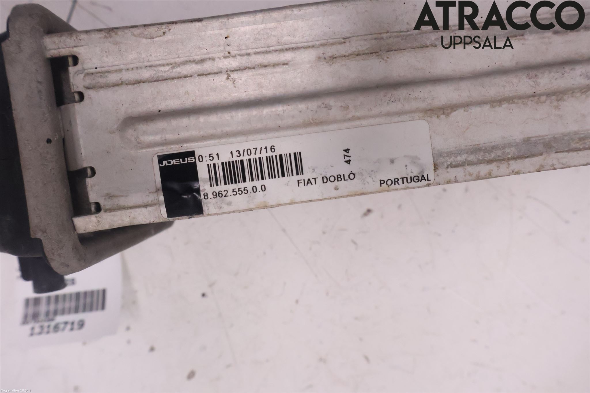 Fiat DOBLO CARGO Laddluft-Intercooler Kyl