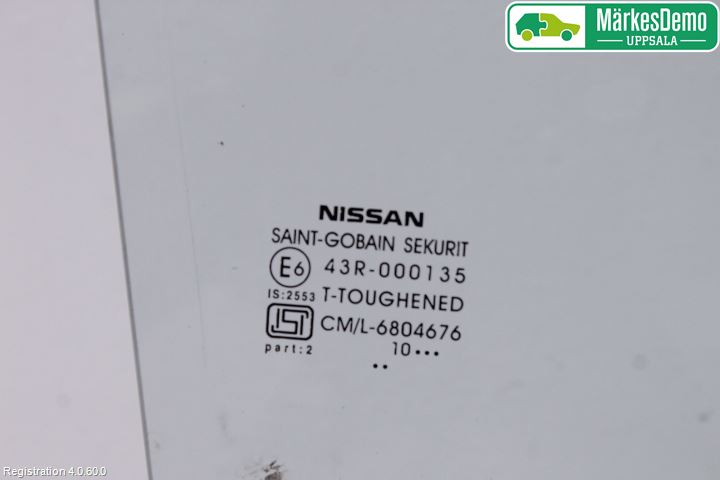 Nissan MICRA 11-16 Dörruta Fram Höger